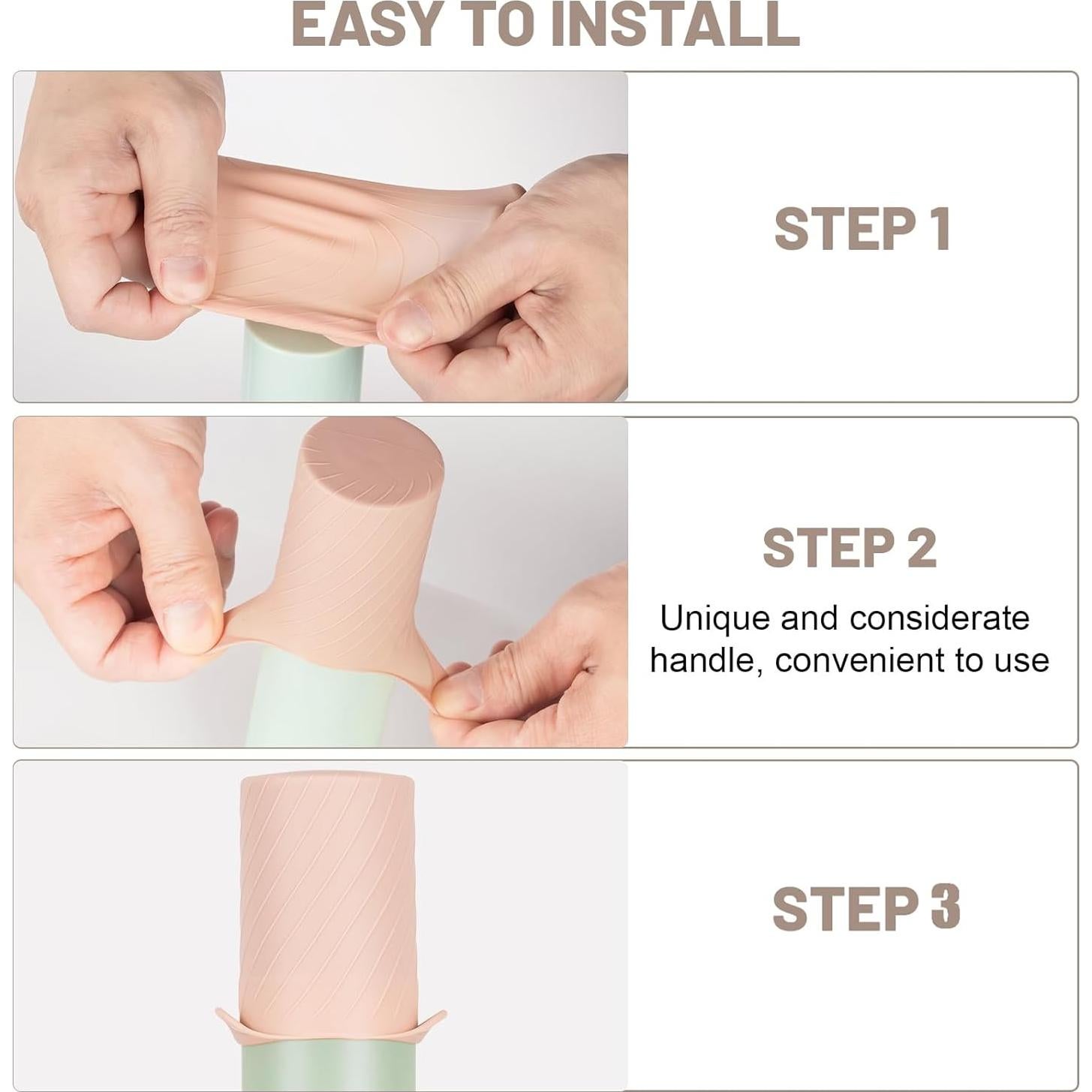 Protectores de Artículos de Tocador Mrsdry, 8 Pzas, Albaricoque