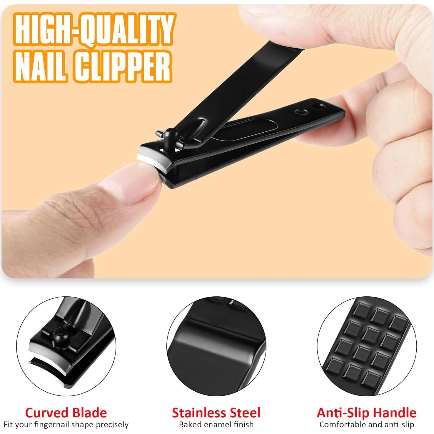 Juego de Pinzas Yougai 9 Piezas Acero Inoxidable Estuche