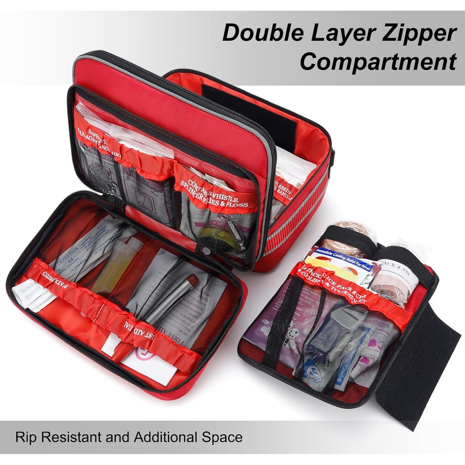 Kit de Primeros Auxilios GEVOKE 500 Piezas para Emergencias