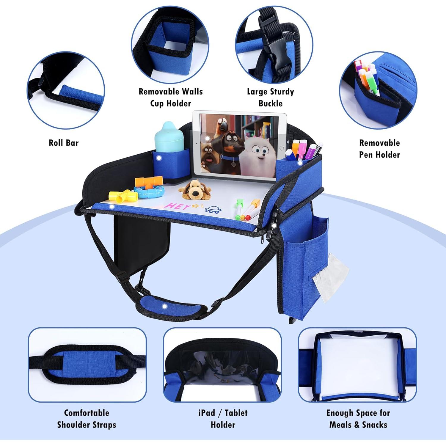 Bandeja de Viaje para Niños WENRENER Azul Marino 43x34cm 2PCS