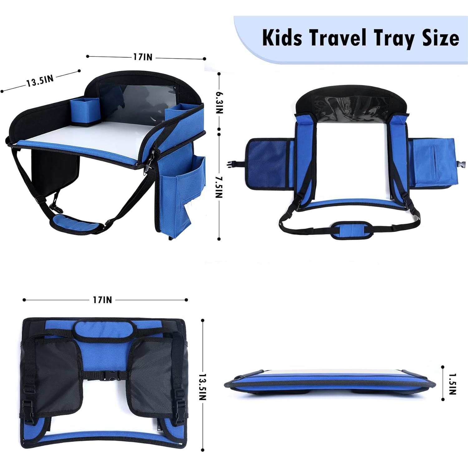 Bandeja de Viaje para Niños WENRENER Azul Marino 43x34cm 2PCS
