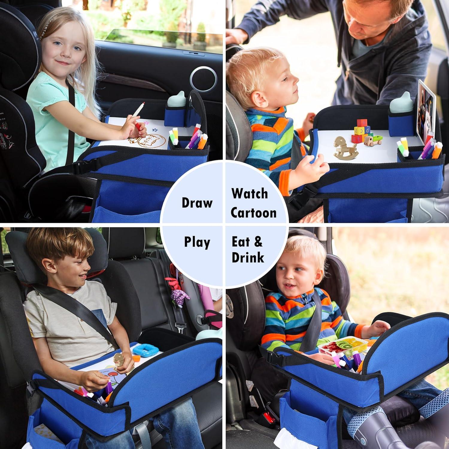 Bandeja de Viaje para Niños WENRENER Azul Marino 43x34cm 2PCS