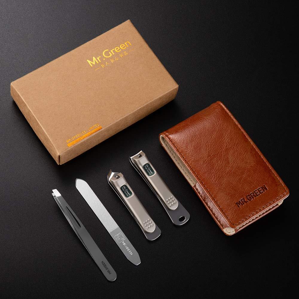 Juego de Cortauñas MR.GREEN 4 Piezas Acero Inoxidable