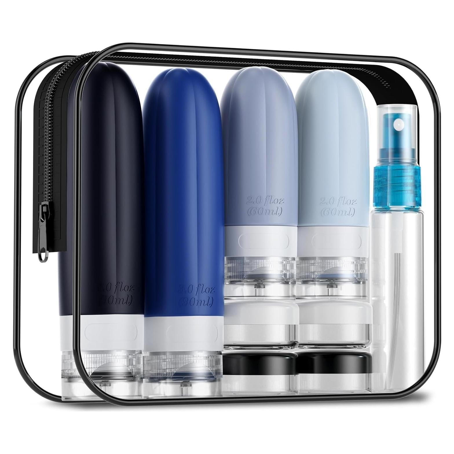 Gemice 16 Pack Botellas de Viaje Aprobadas por TSA - Accesorios Reutilizables