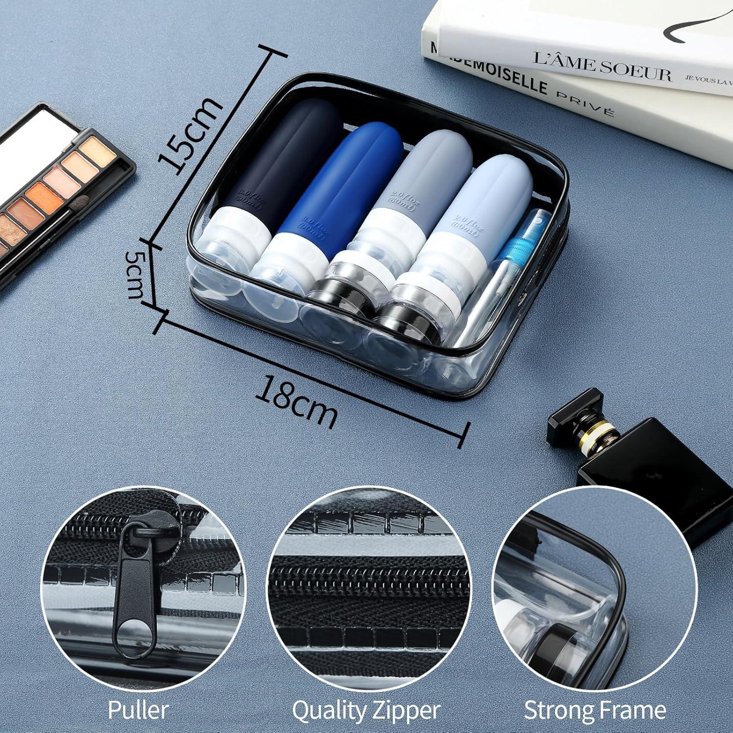 Gemice 16 Pack Botellas de Viaje Aprobadas por TSA - Accesorios Reutilizables