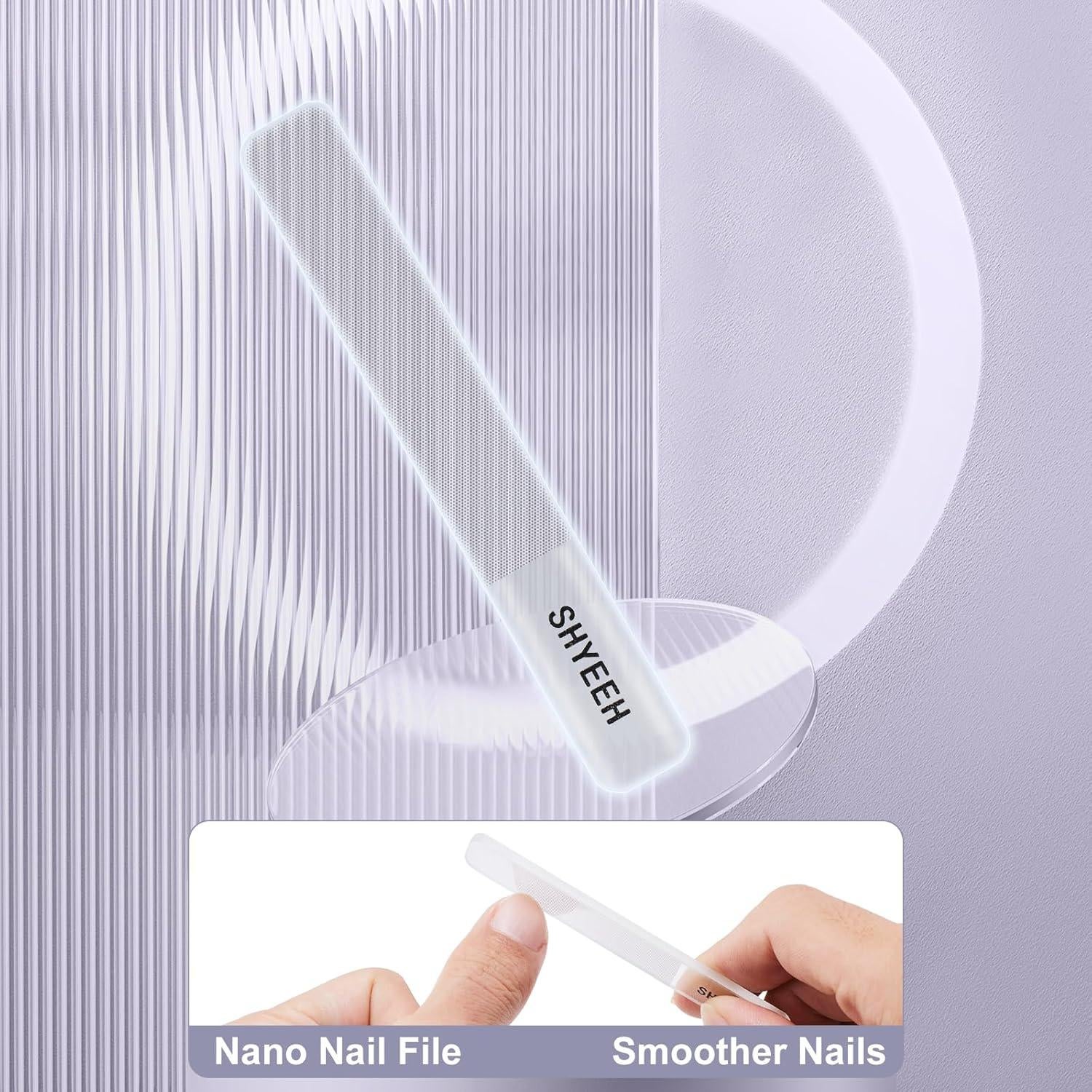 Kit de Manicura y Pedicura SYHEEH 10 Piezas Acero Carbono