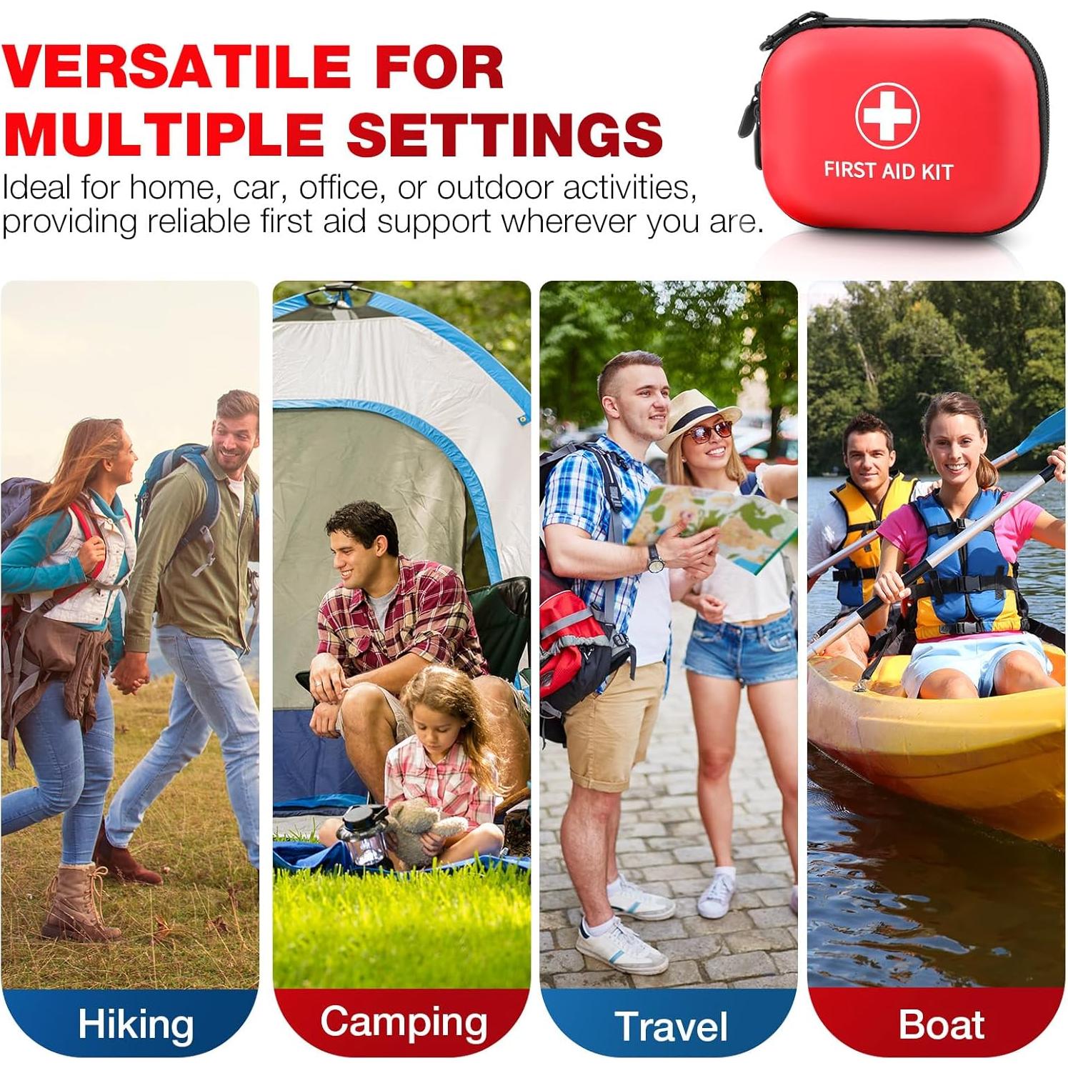 Kit de Primeros Auxilios 100 Piezas Daisiki Compacto y Portátil