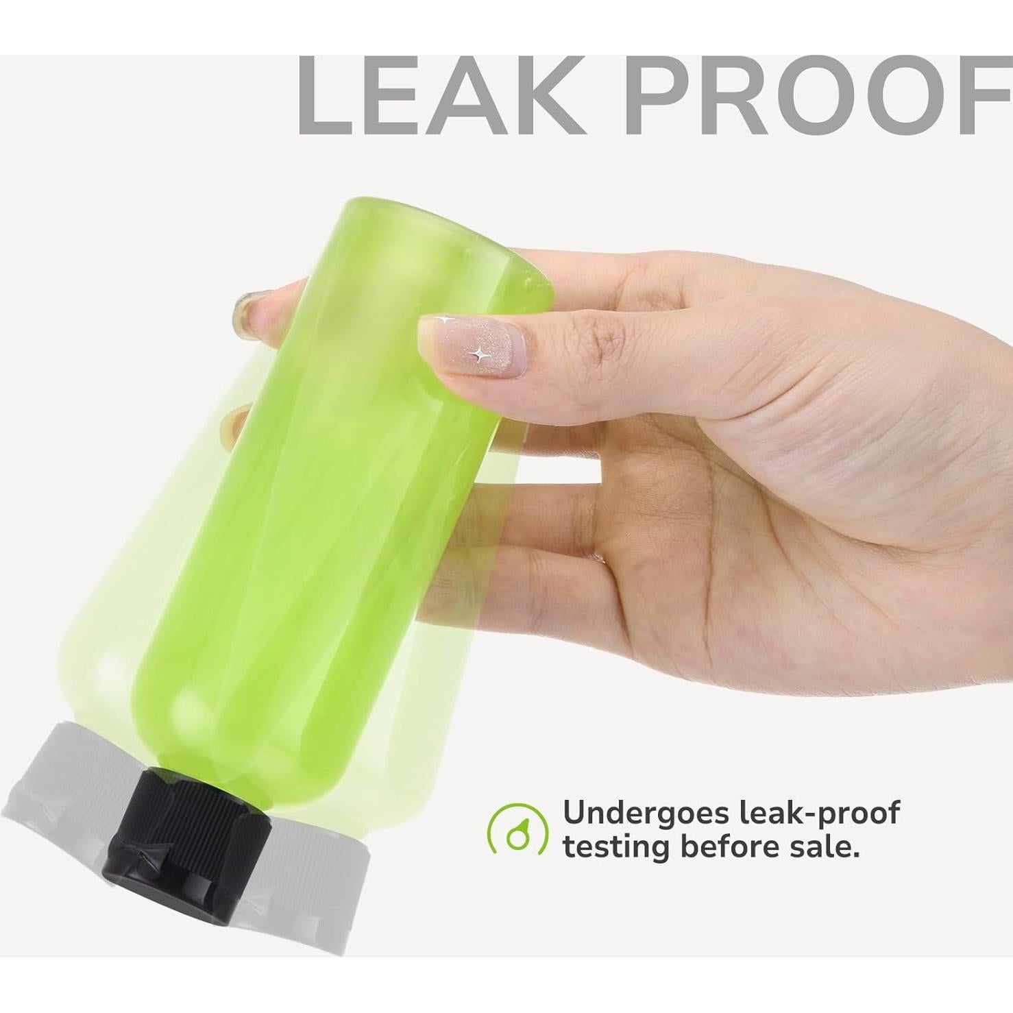 Botellas de Viaje Lisapack 100ml 5pcs Aprobadas por TSA