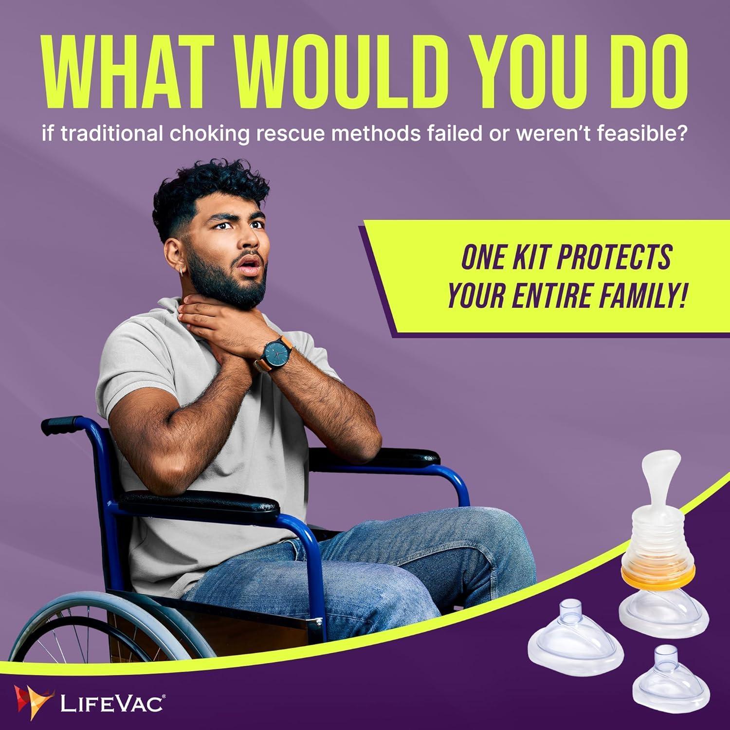 Kit de Rescate LifeVac Azul - Dispositivo de Succión y Primeros Auxilios
