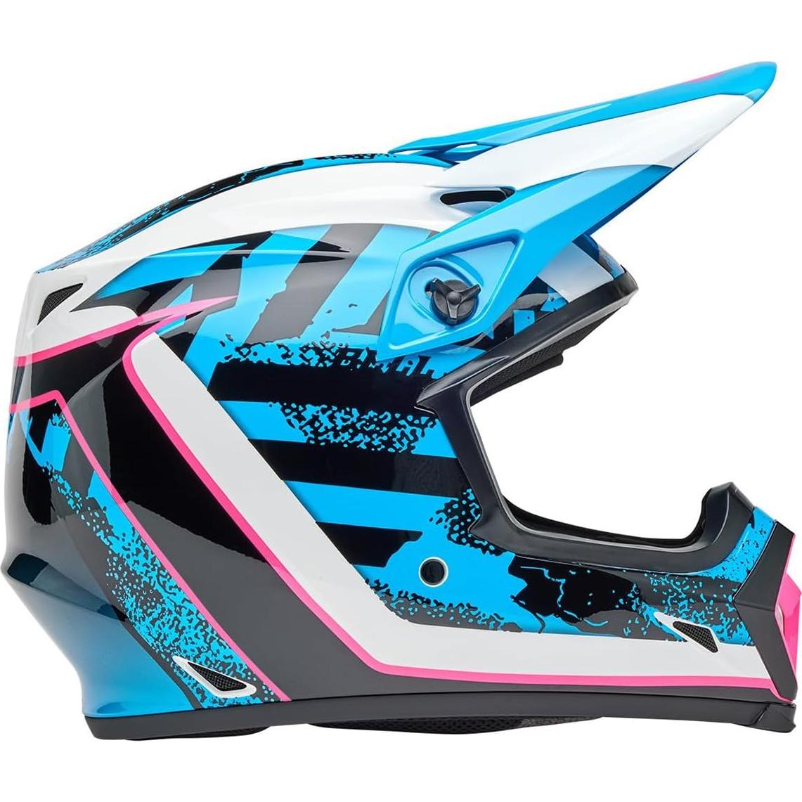 Casco de Motocross BELL MX-9 MIPS Azul/Rosa Grande