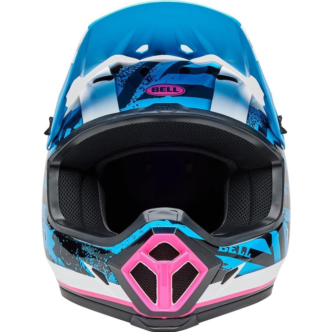 Casco de Motocross BELL MX-9 MIPS Azul/Rosa Grande