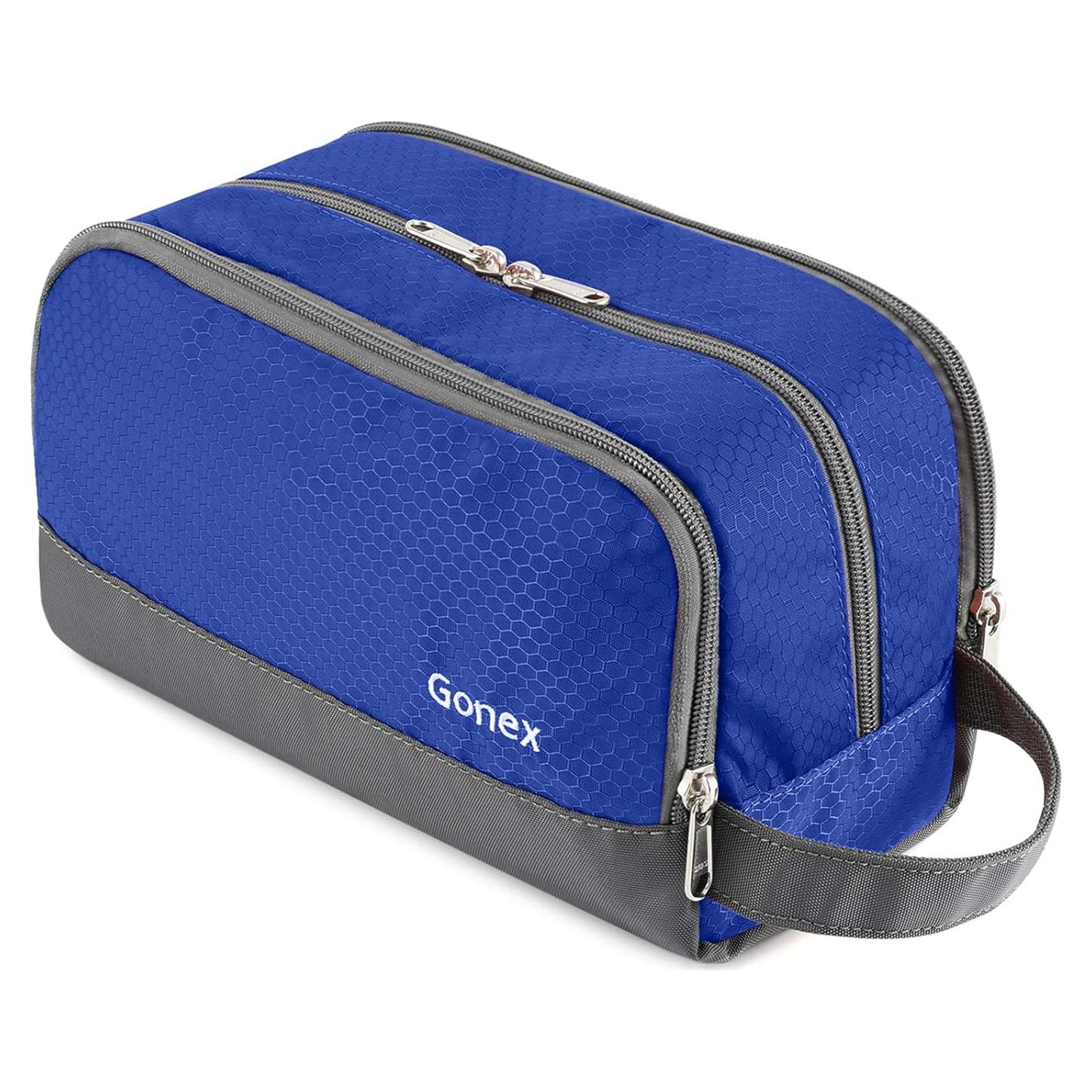 Bolsa de Aseo de Viaje Gonex Azul - Organizador Nylon 26x12x14.5 cm