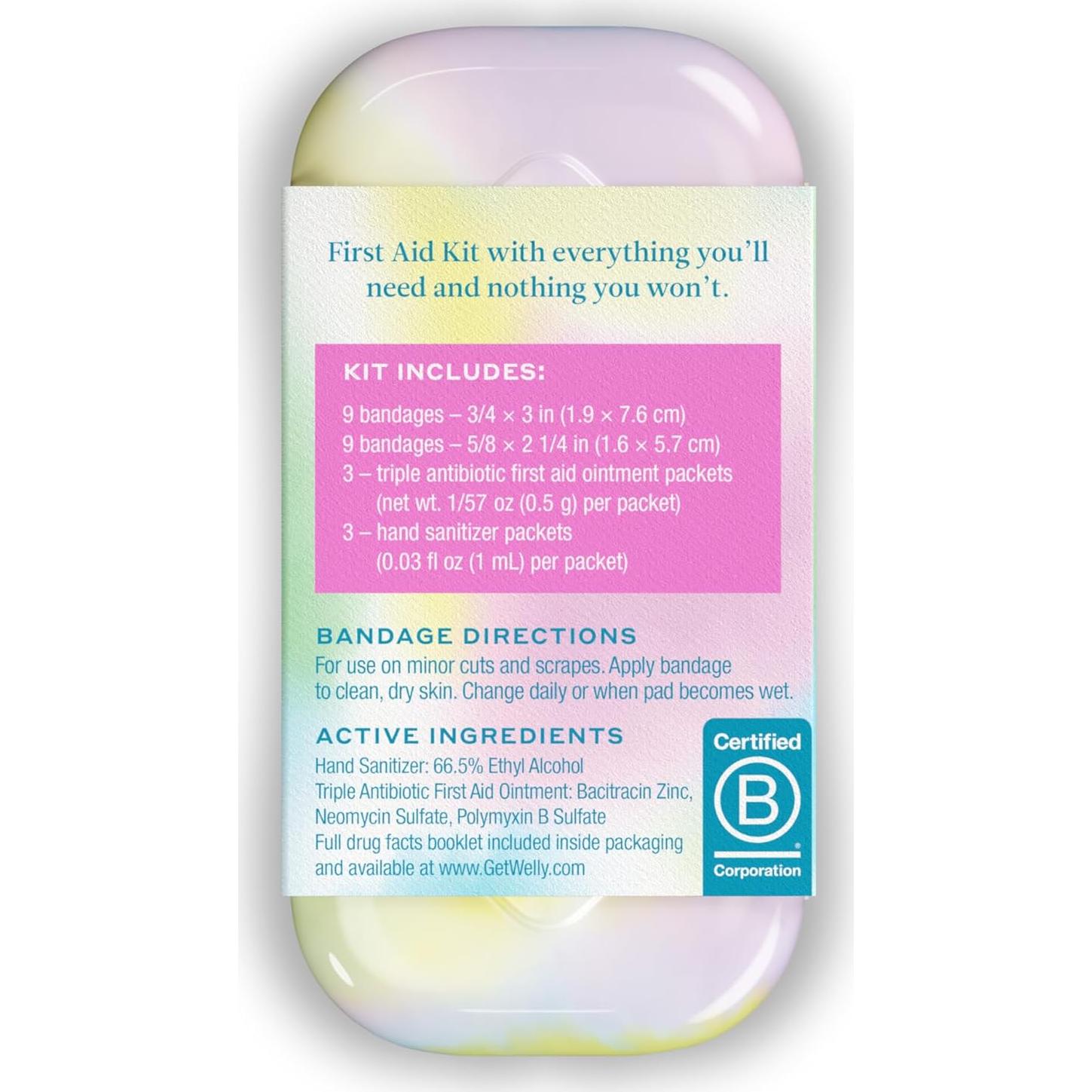 Kit de Primeros Auxilios Welly Quick Fix Tie Dye - 2 Paquete