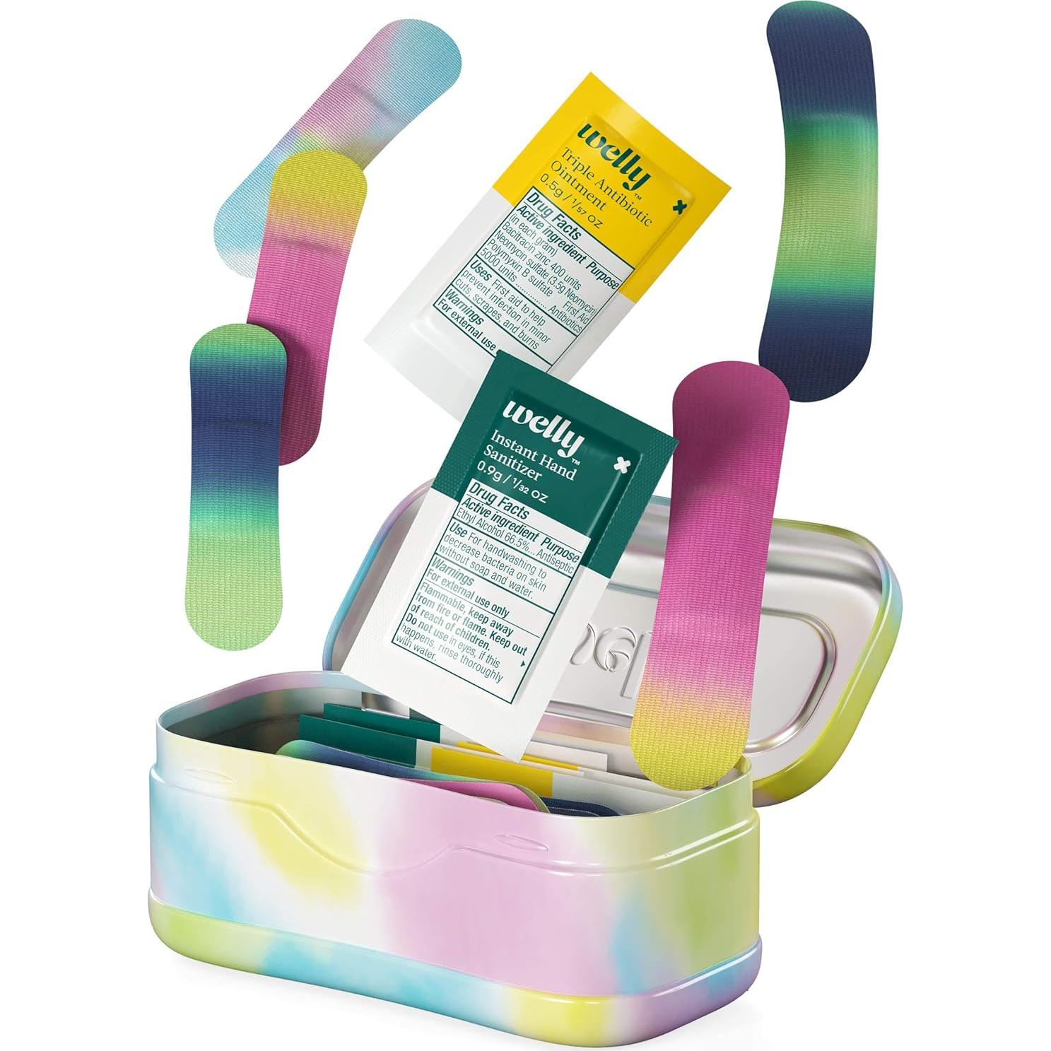 Kit de Primeros Auxilios Welly Quick Fix Tie Dye - 2 Paquete