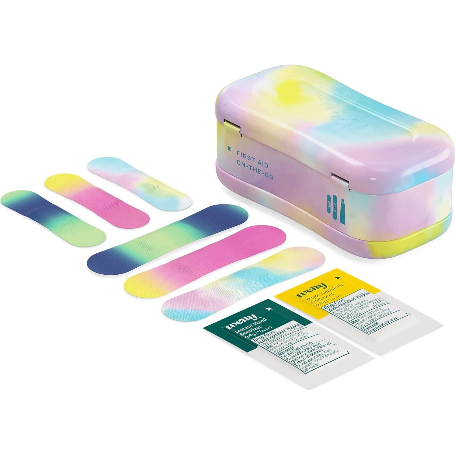 Kit de Primeros Auxilios Welly Quick Fix Tie Dye - 2 Paquete
