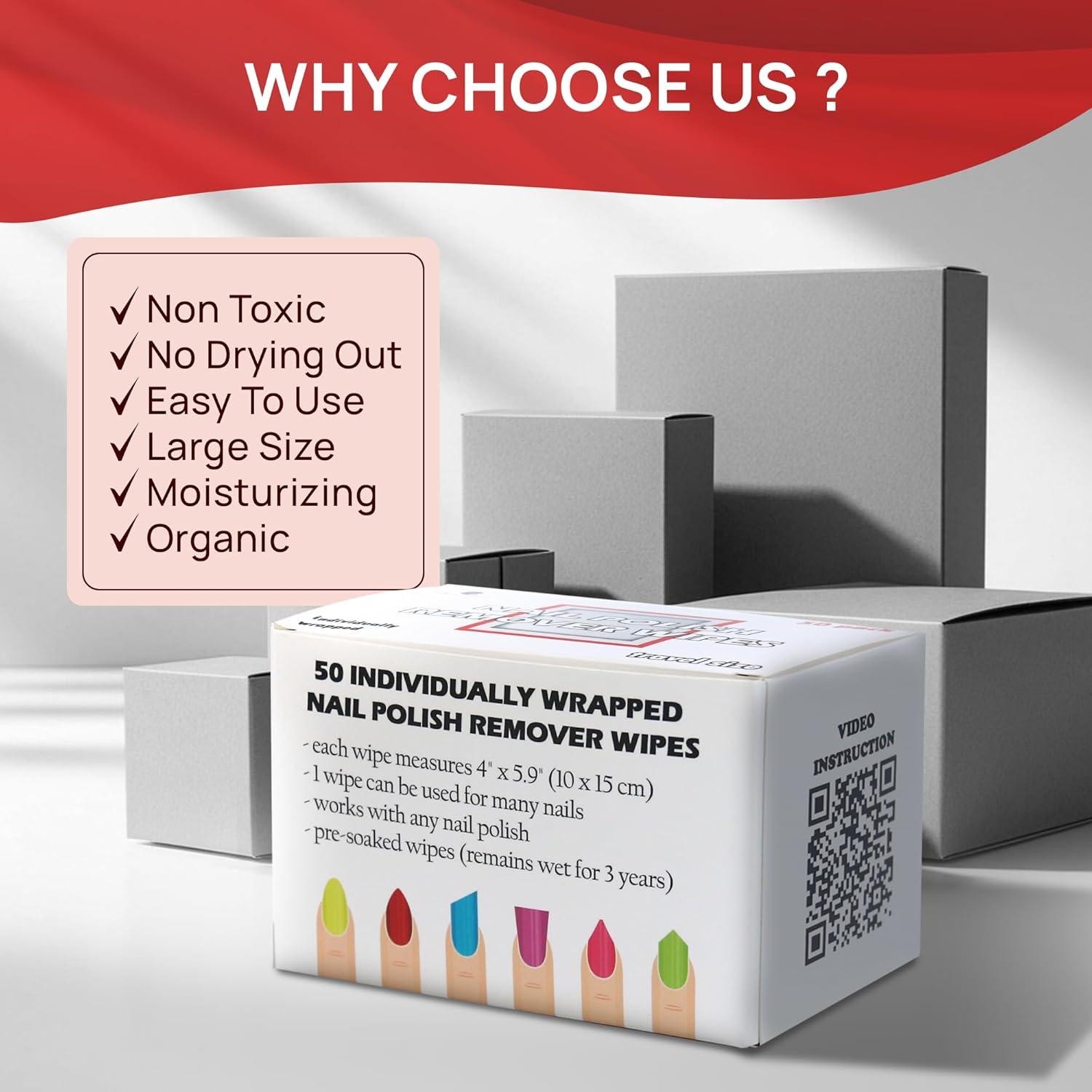 Toallitas Desmaquilladoras Ninja Quest Sin Acetona - 50 Unidades