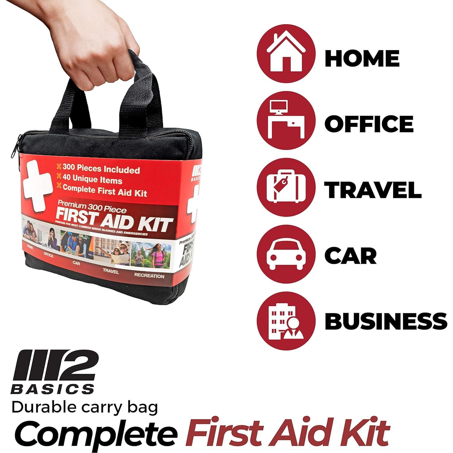 Kit de Primeros Auxilios M2 BASICS 300 Piezas para Emergencias