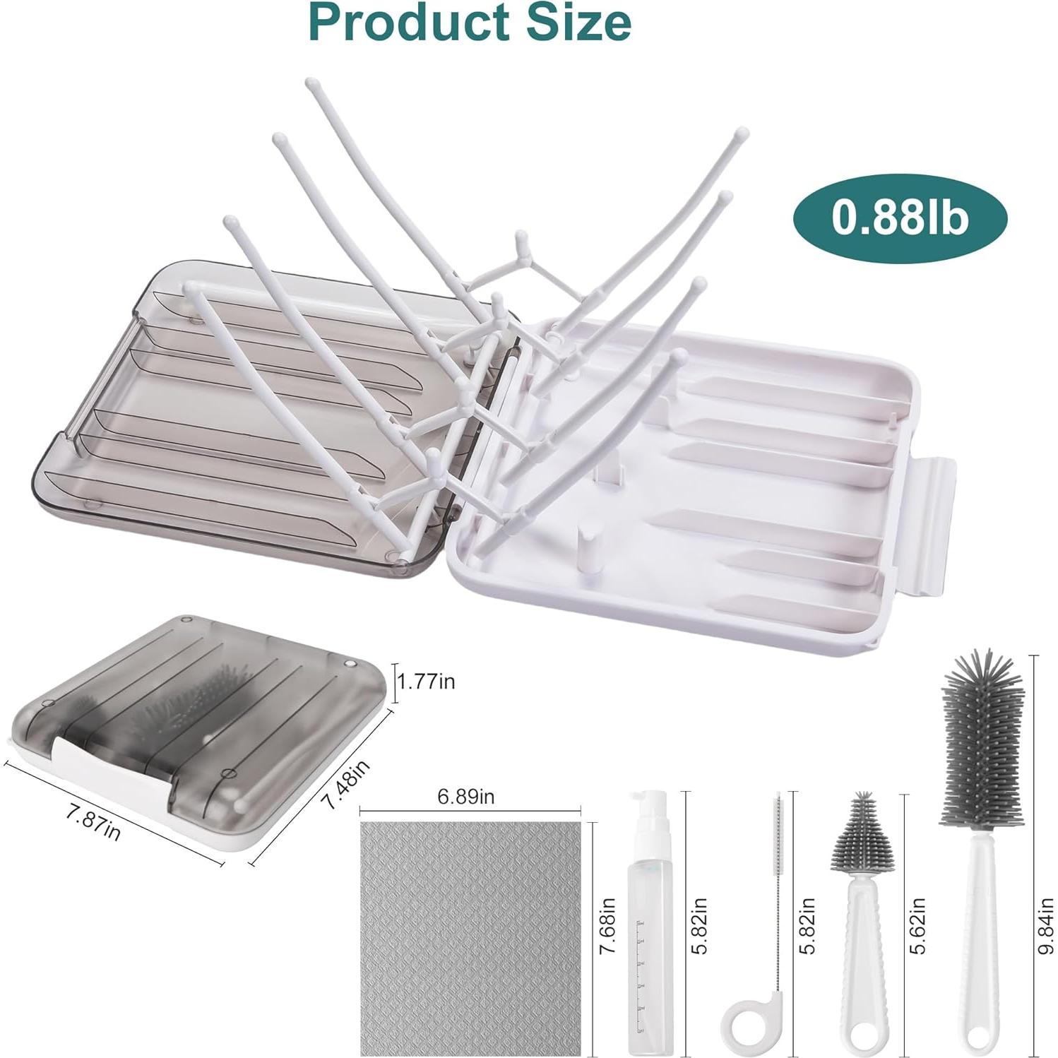 Kit Limpiador de Biberones 7 en 1 Snonerion Blanco