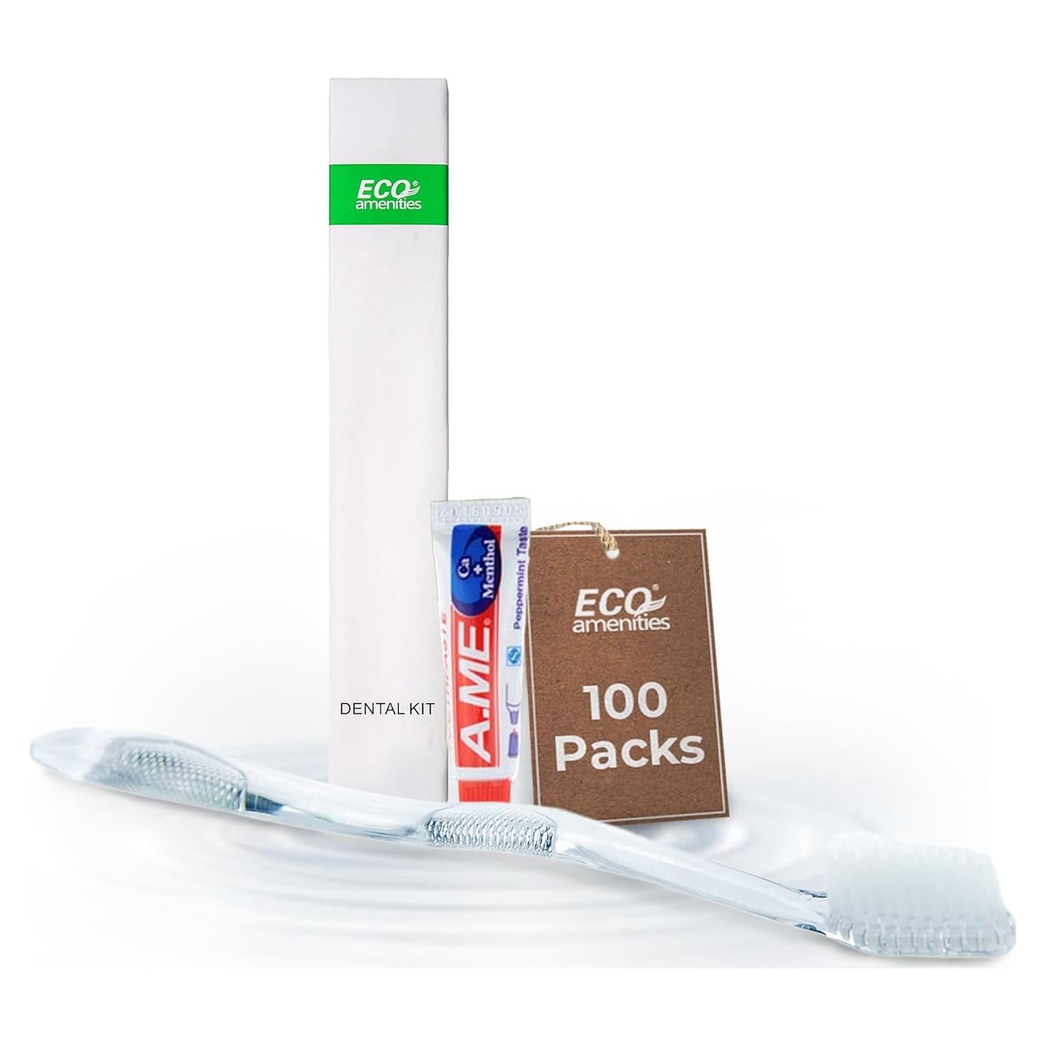 Kit de Cepillo de Dientes Desechable ECO Amenities - 100 Juegos