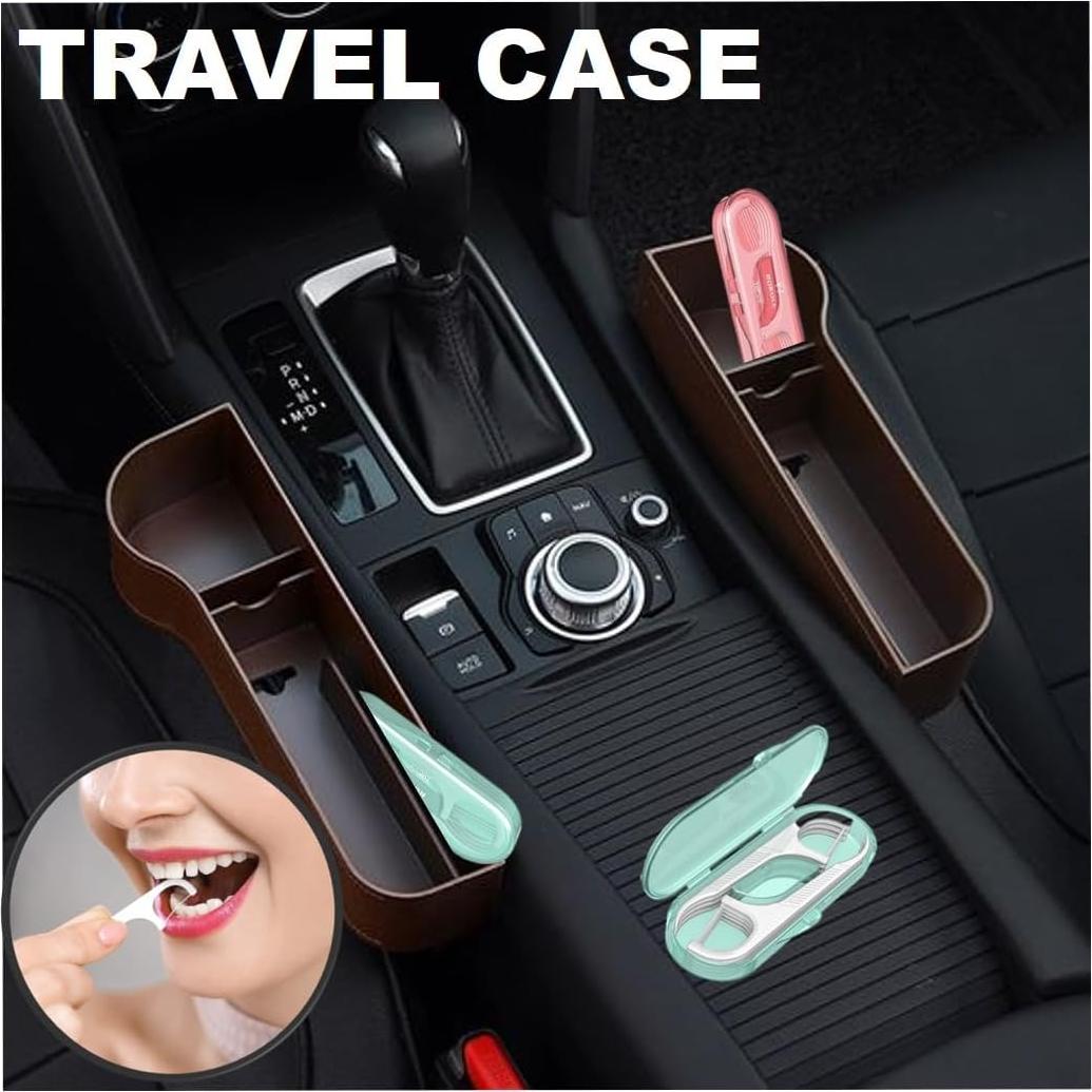 Hilo Dental de Viaje QUALIALL - 14 Paquetes, 140 Piezas Premium