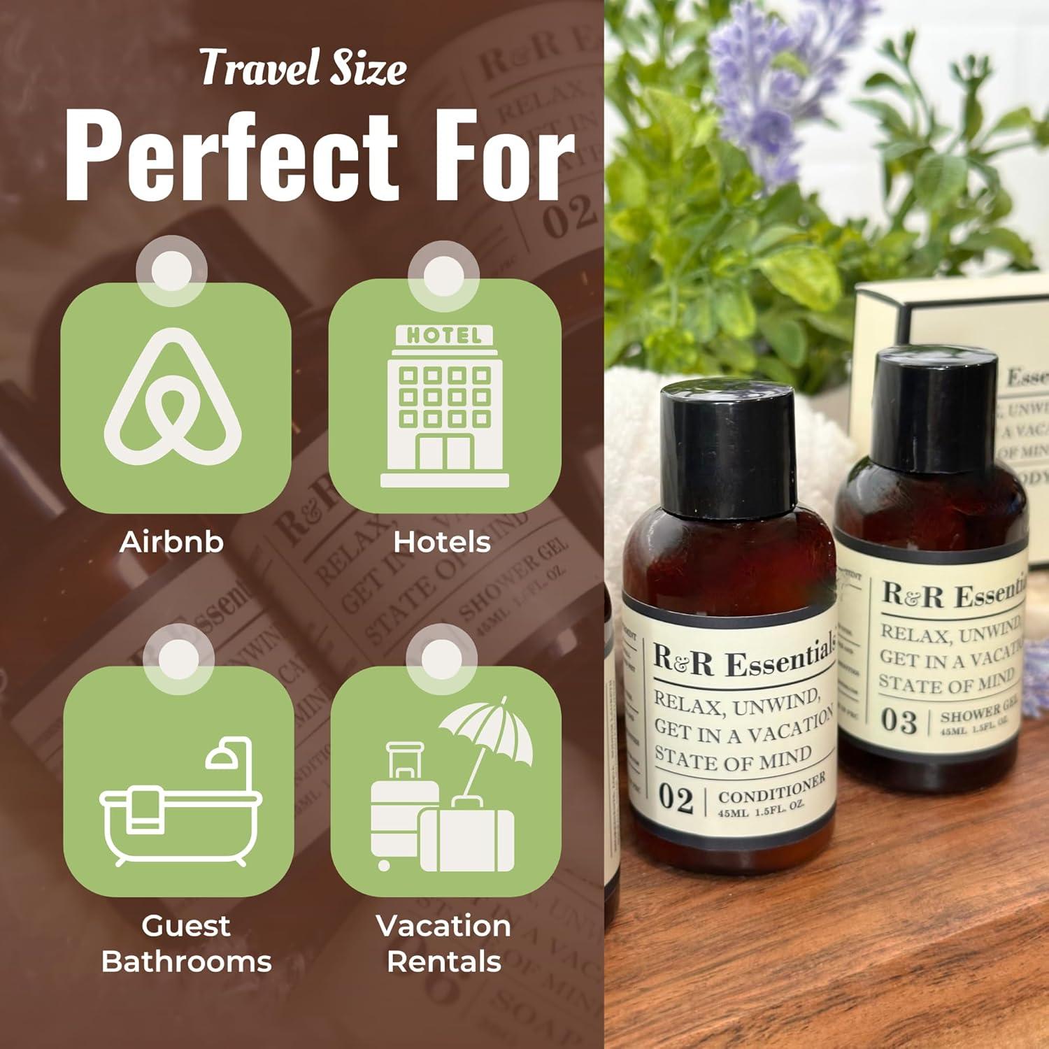 Kit de Amenidades R&R Esenciales - Jabones y Artículos de Tocador 120 pc