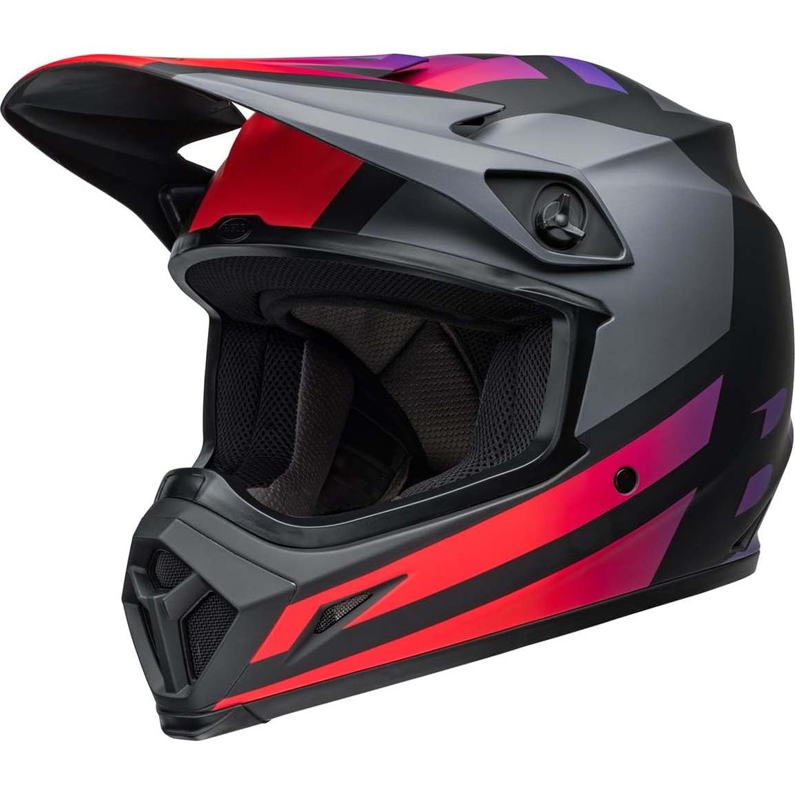 Casco de Motocross BELL MX-9 MIPS Mediano Negro/Rojo