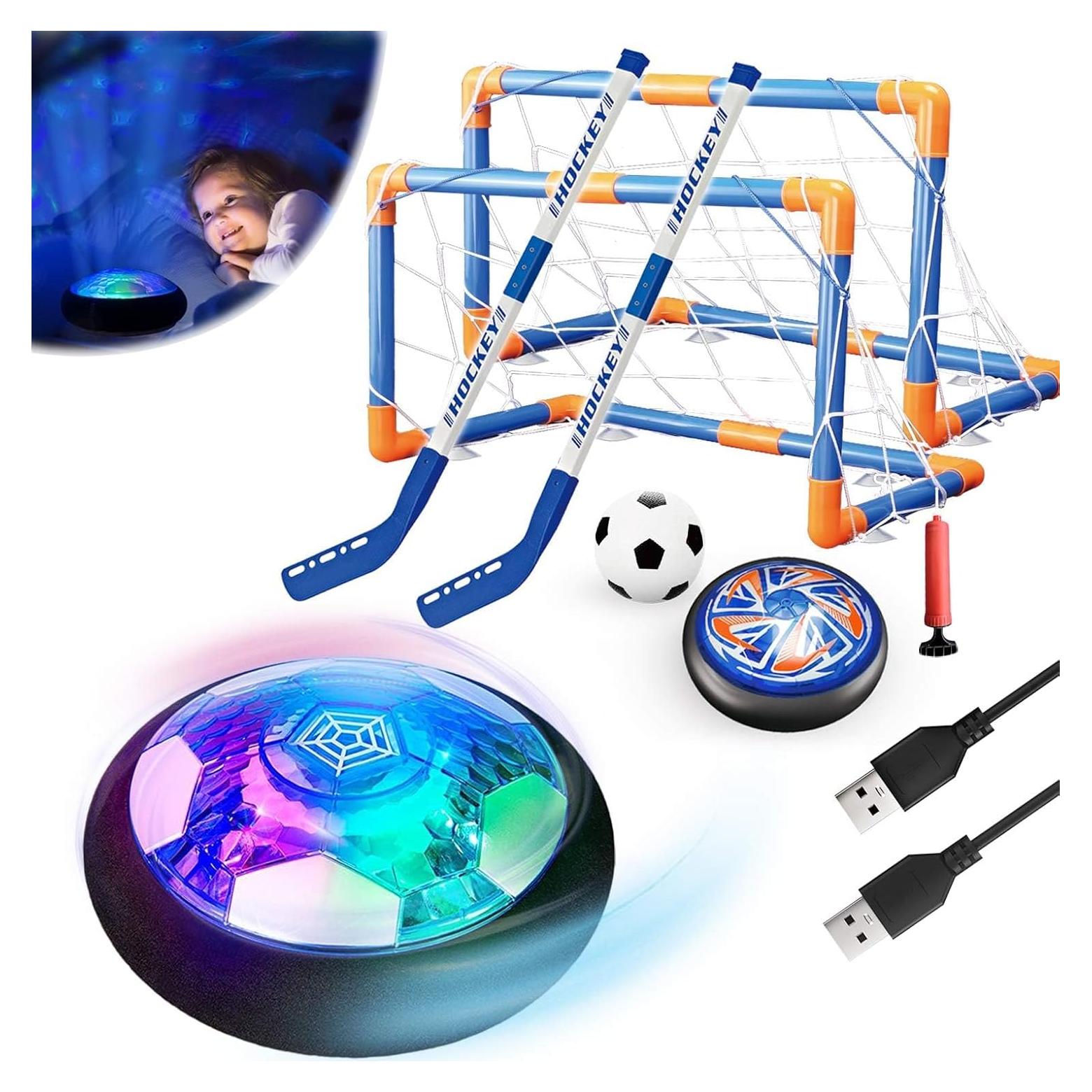 Set de Pelotas de Hockey Flotante Binggle 3 en 1 con Metas