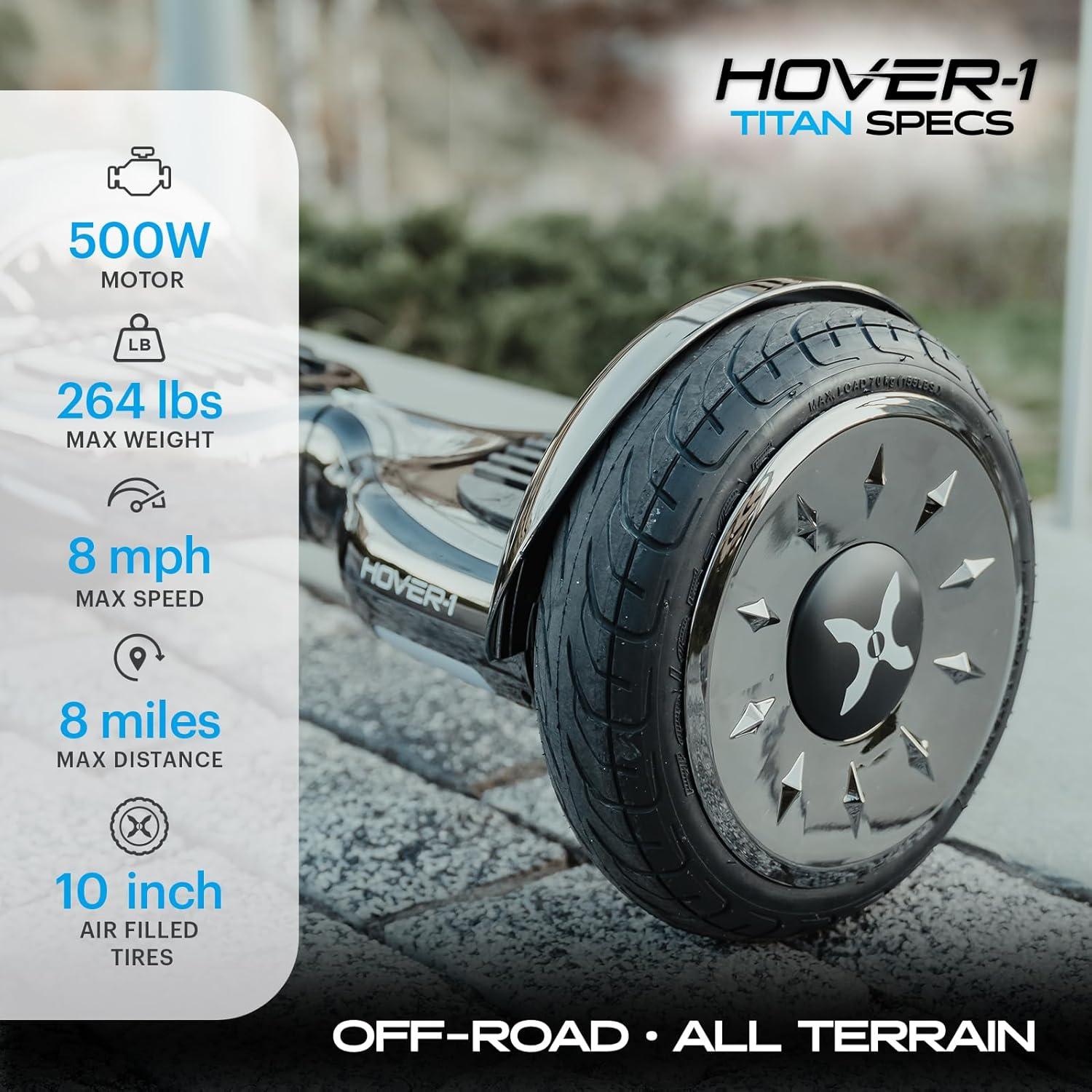 Hoverboard Eléctrico Hover-1 Titan 10" Bluetooth 500W 13KM