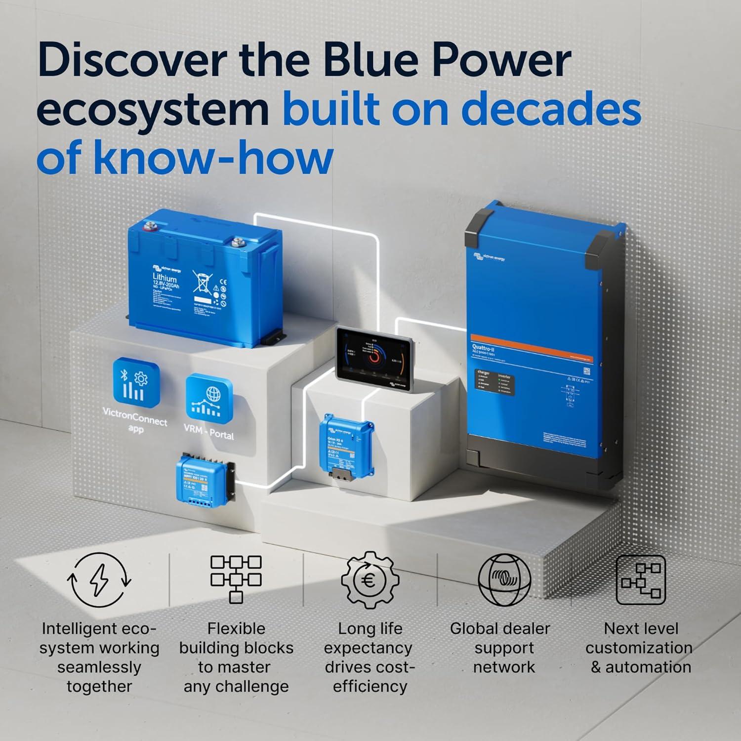 Controlador de Carga Solar MPPT Victron 100V 50A 12/24V