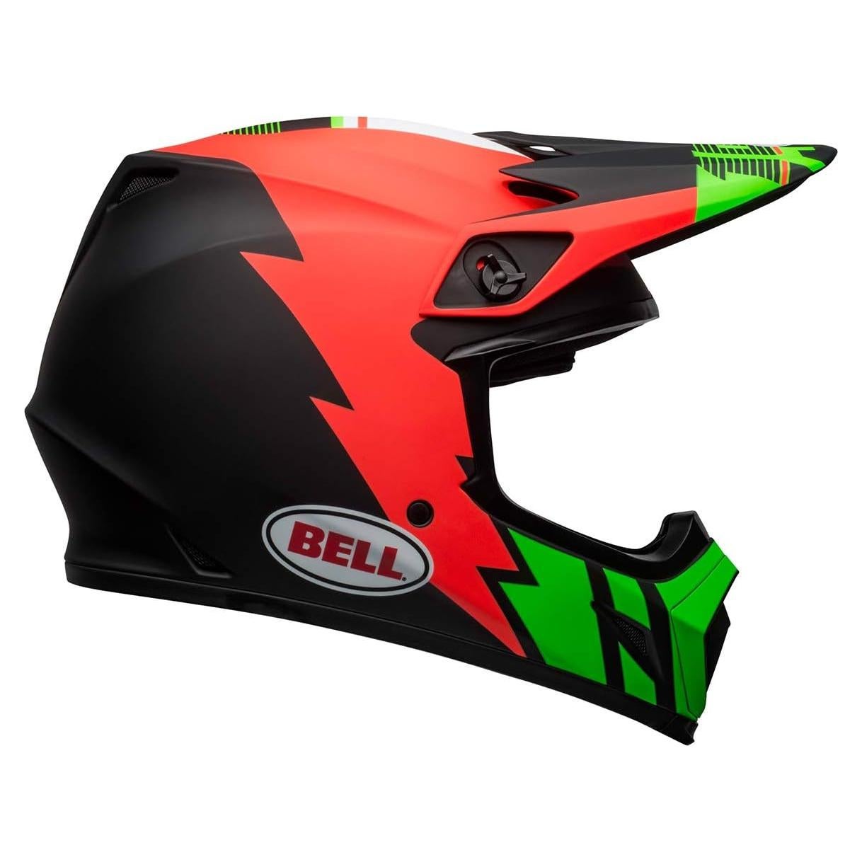 Casco de Motocross BELL MX-9 MIPS Mediano Verde Negro