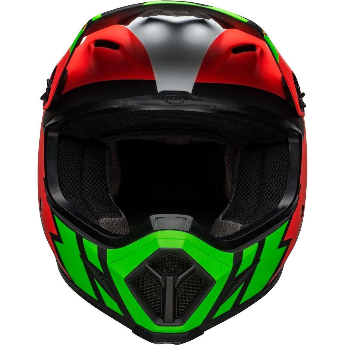 Casco de Motocross BELL MX-9 MIPS Mediano Verde Negro