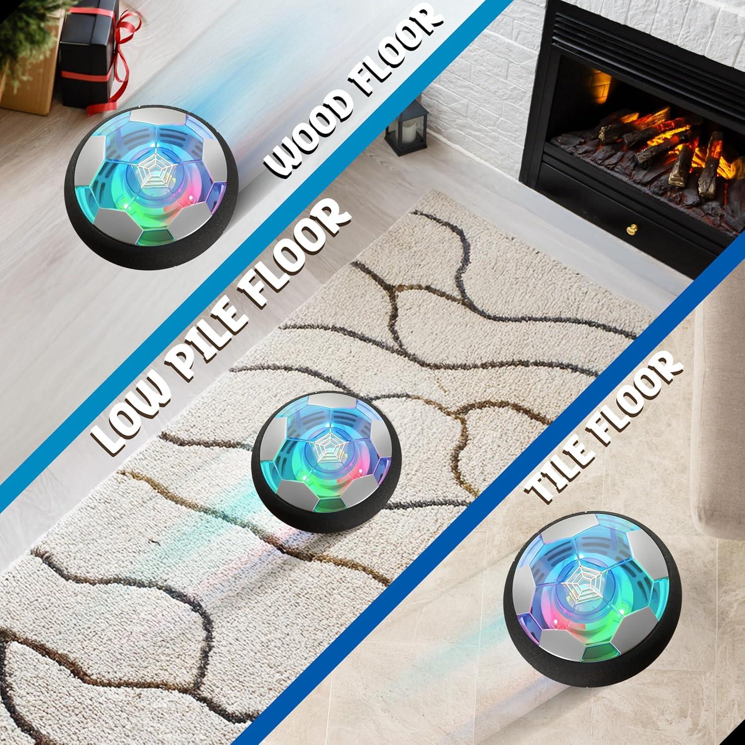 Conjunto de 2 Pelotas de Fútbol Flotantes JoyX LED 17.5 cm