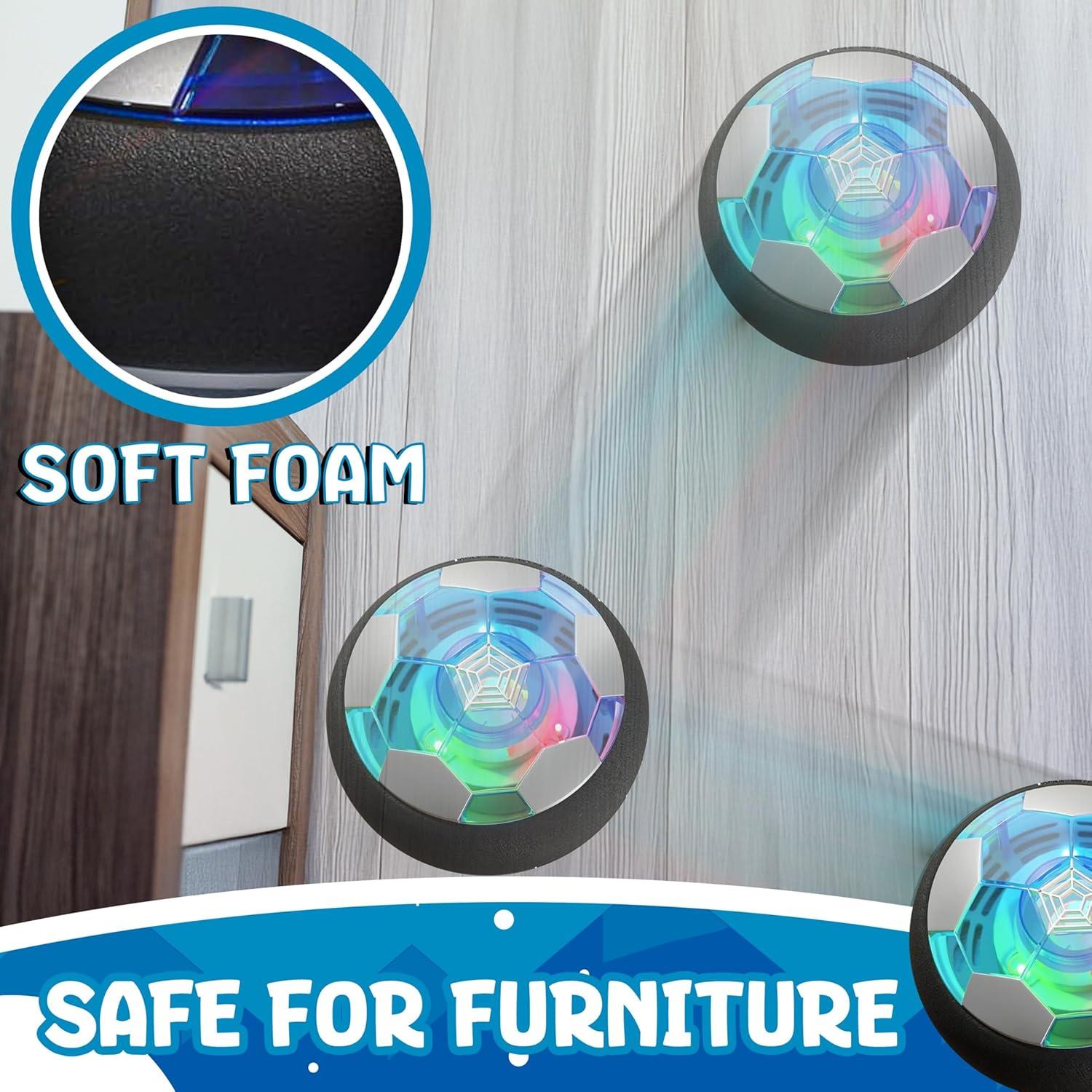 Conjunto de 2 Pelotas de Fútbol Flotantes JoyX LED 17.5 cm