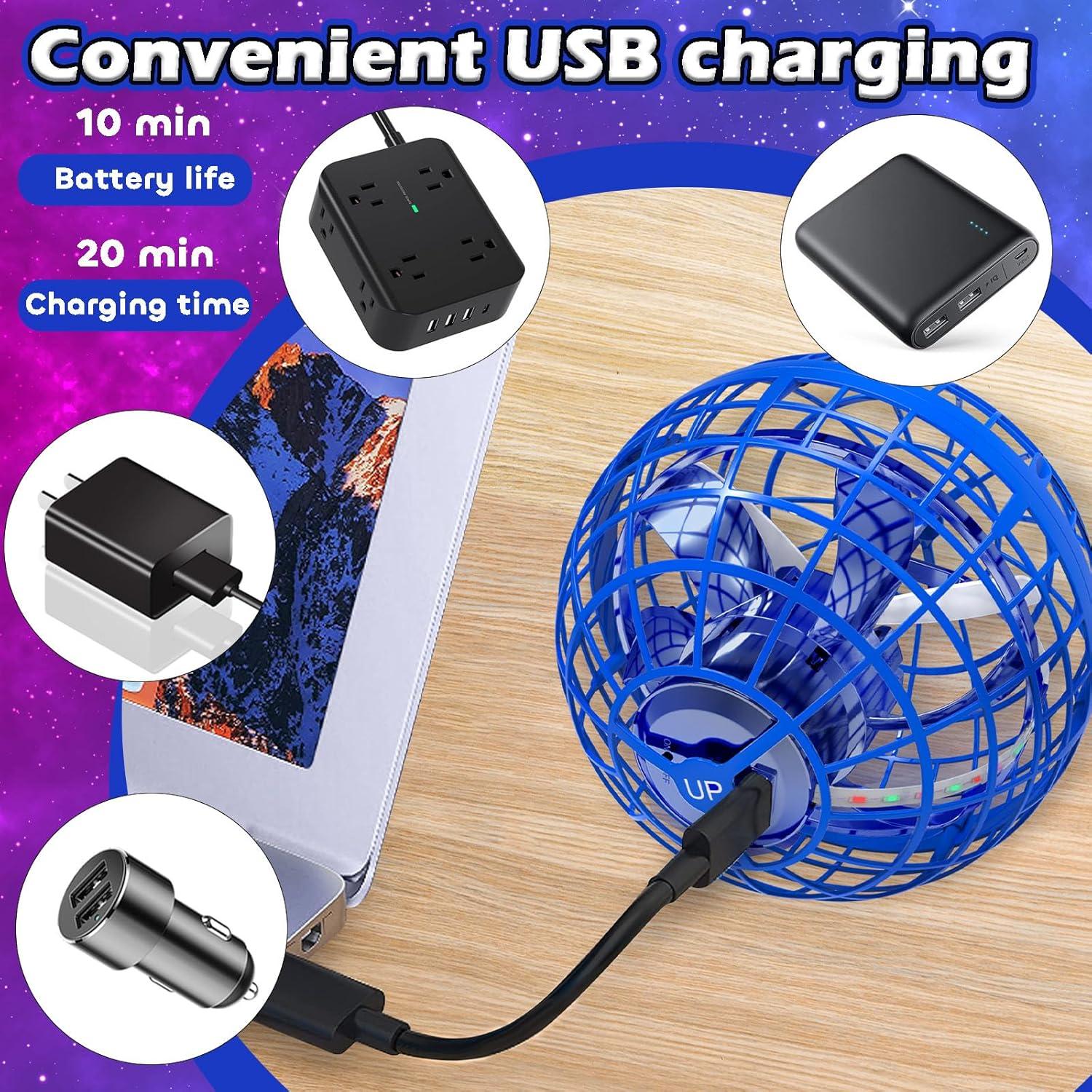 Bola Voladora Drone Controlado a Mano Tikduck Azul 10cm