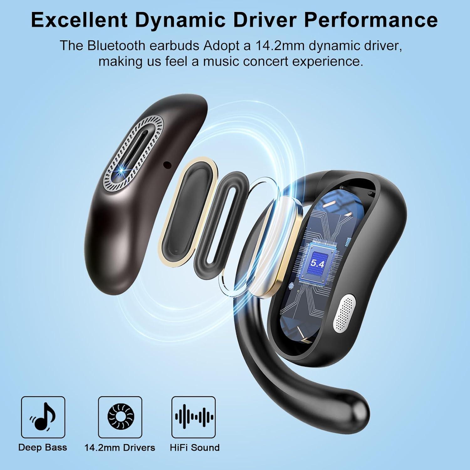 Auriculares Inalámbricos Bluetooth 5.4 Diliyaer Q77 IPX7 50H