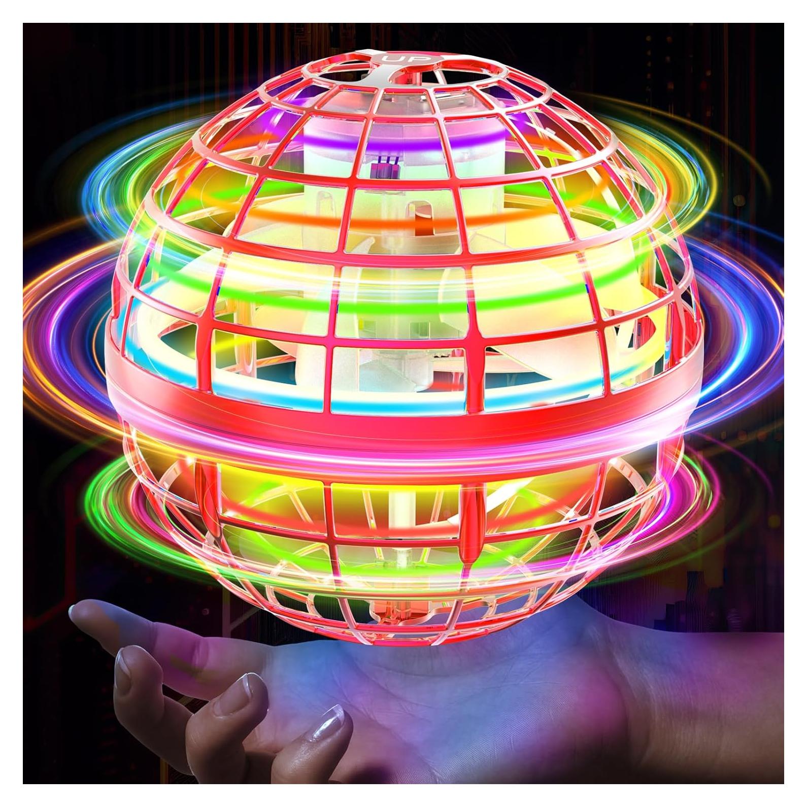 Bola Orbital Voladora Fesbt Rojo Mini Drone 7.62 cm