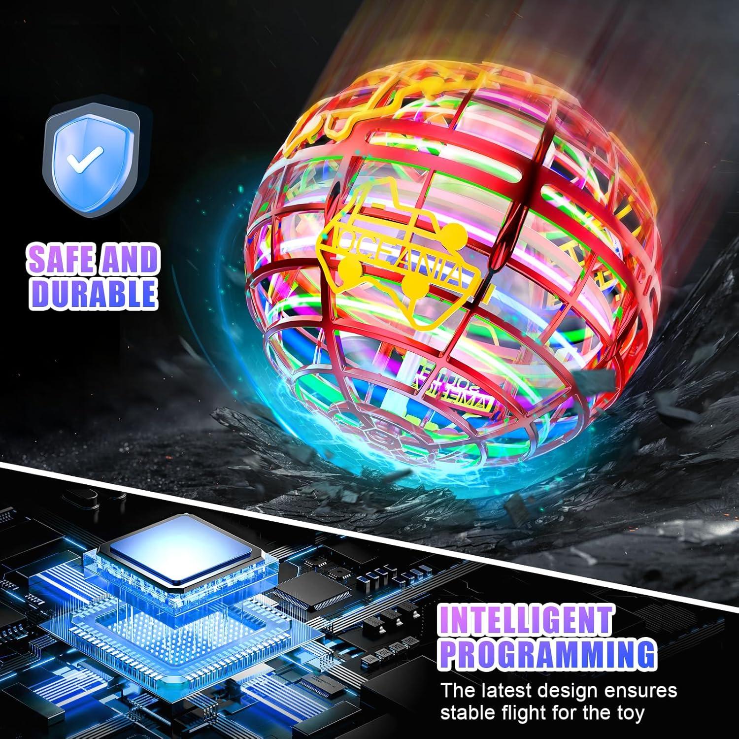 Bola Orbital Voladora RIEYON 10.67 cm 6 Efectos RGB Juguete