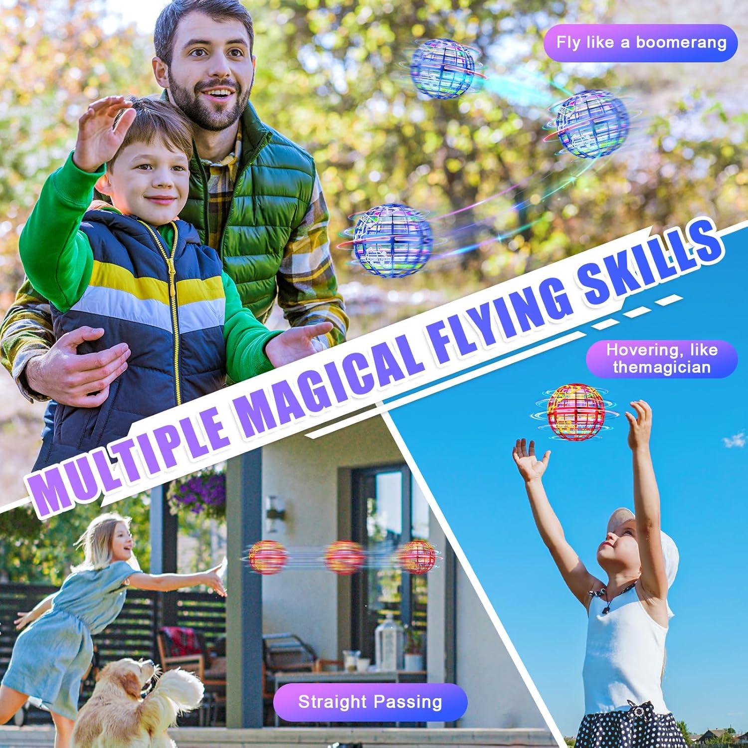 Bola Orbital Voladora RIEYON 10.67 cm 6 Efectos RGB Juguete