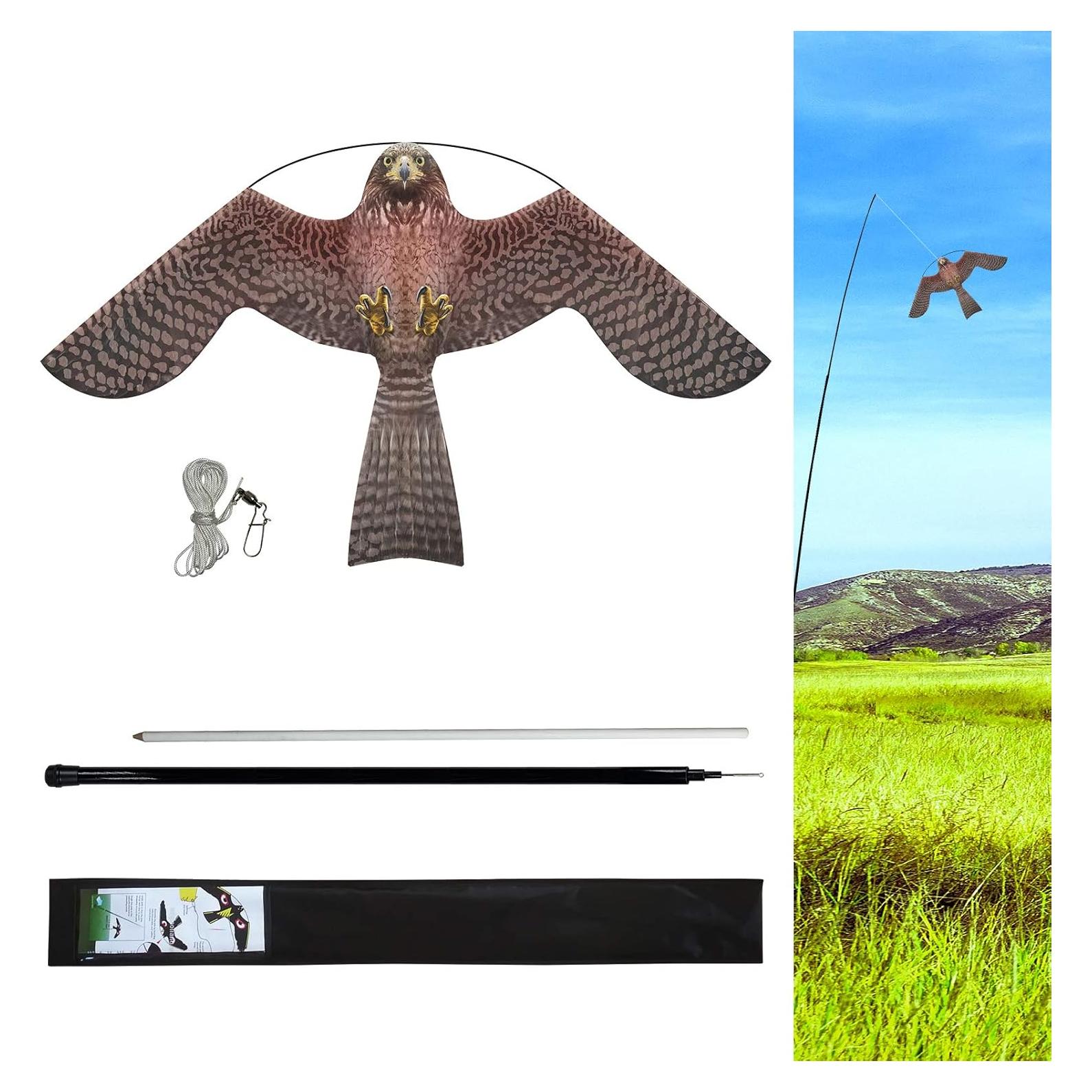 Cometa Ahuyentadora de Aves eyijklzo 4m Rojo para Cultivos