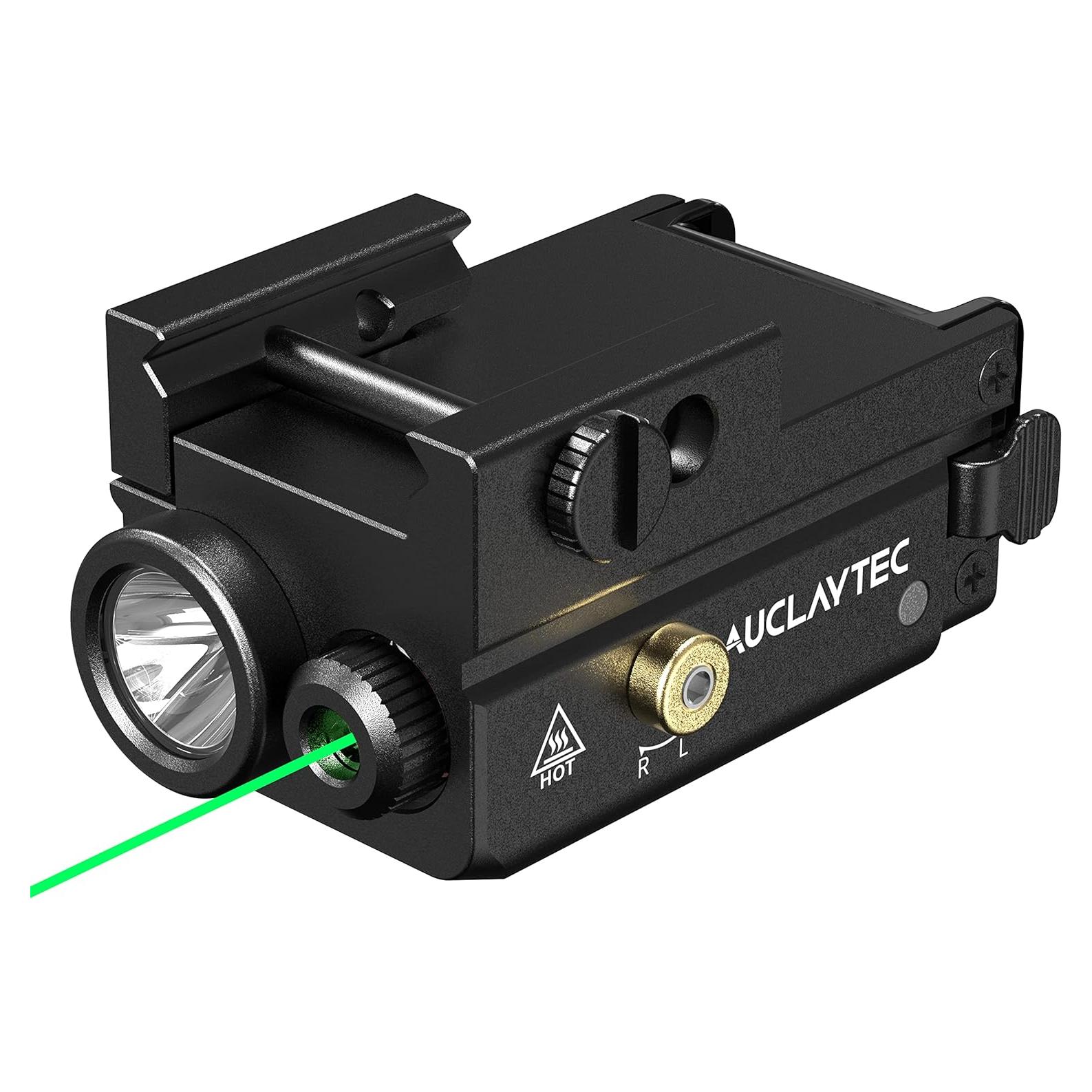 Linterna LED Táctica AUCLAYTEC 420 Lúmenes con Láser Verde