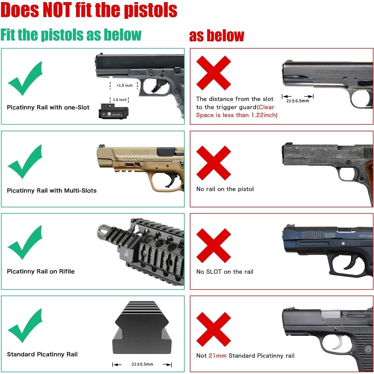 Linterna LED Táctica AUCLAYTEC 420 Lúmenes con Láser Verde