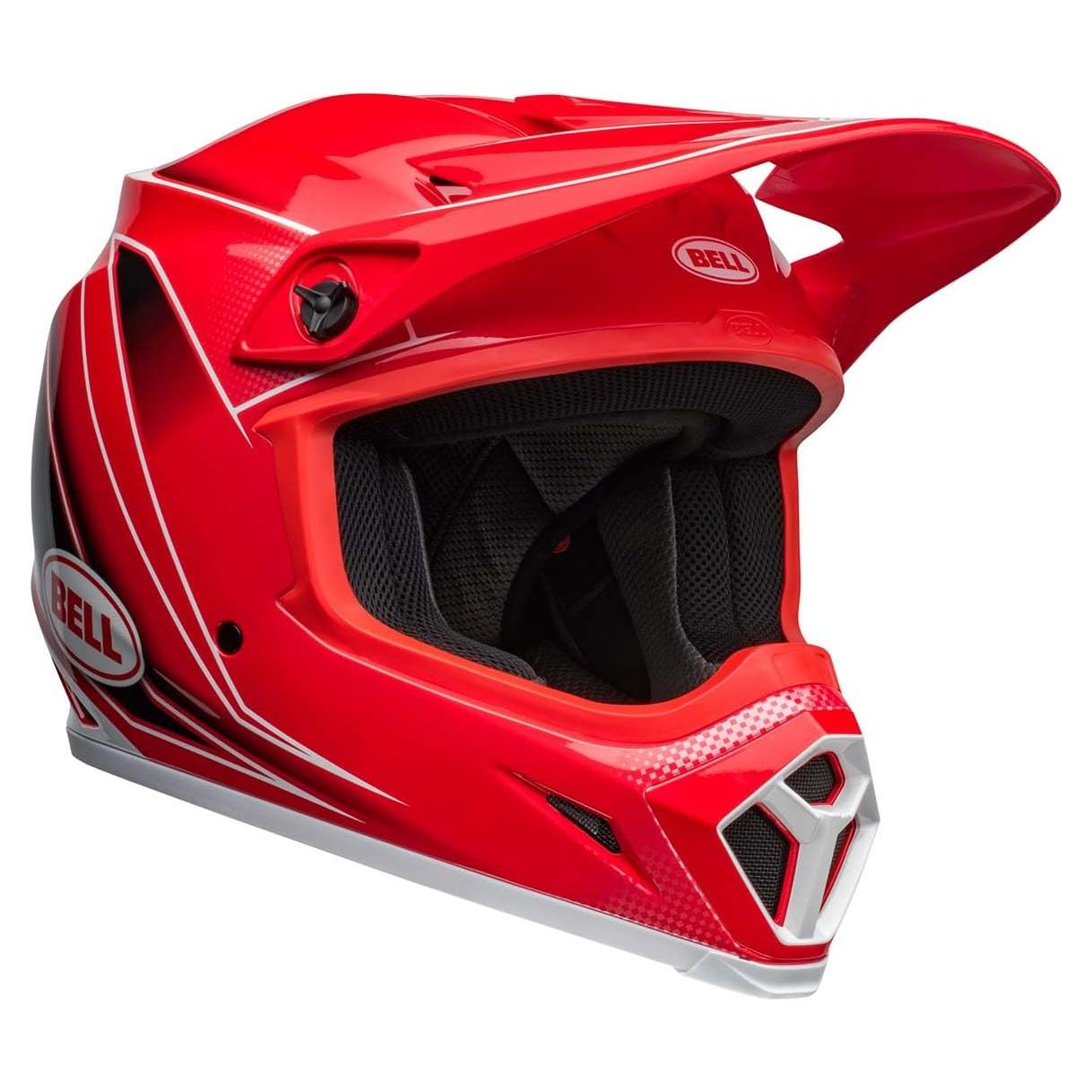 Casco de Motocross BELL MX-9 MIPS Rojo Brillante XL