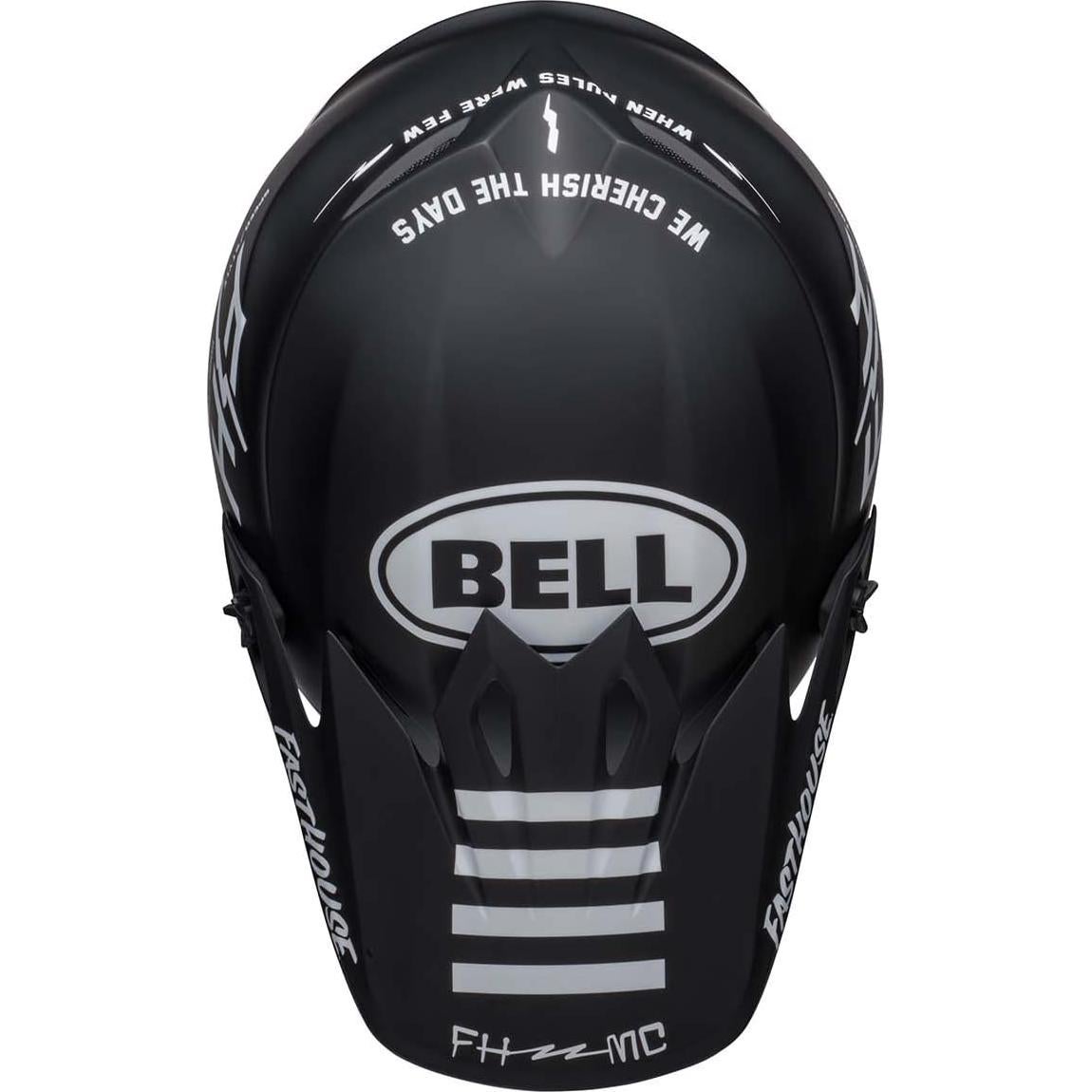 Casco de Motocross BELL MX-9 MIPS Negro/Blanco