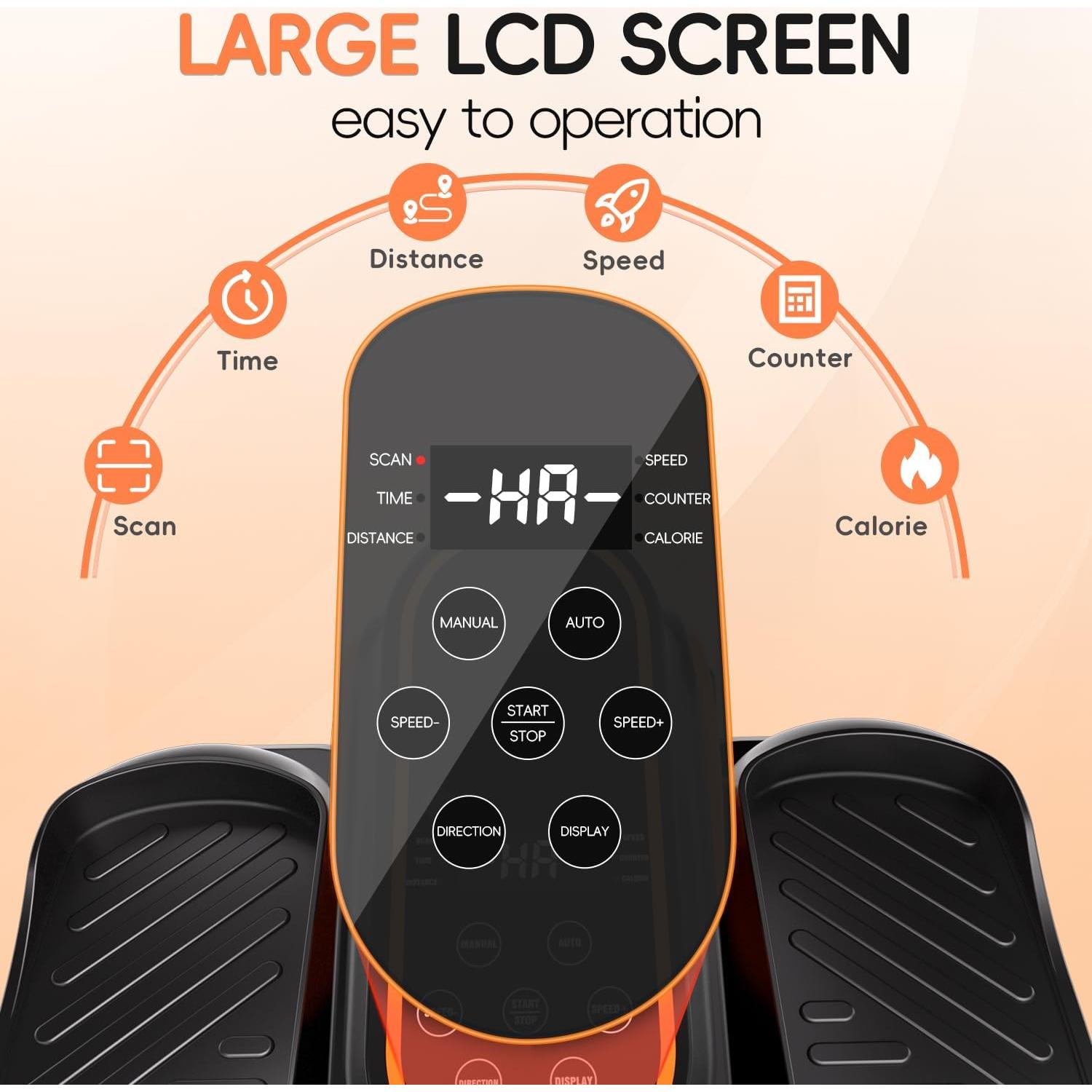 Máquina Elíptica Bajo Escritorio Morelax M858, Ejercitador de Piernas Silencioso y Portátil