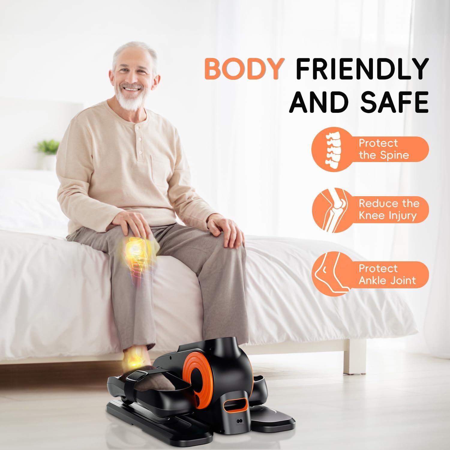 Máquina Elíptica Bajo Escritorio Morelax M858, Ejercitador de Piernas Silencioso y Portátil