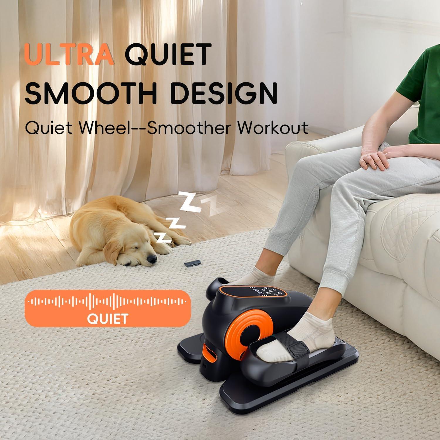 Máquina Elíptica Bajo Escritorio Morelax M858, Ejercitador de Piernas Silencioso y Portátil