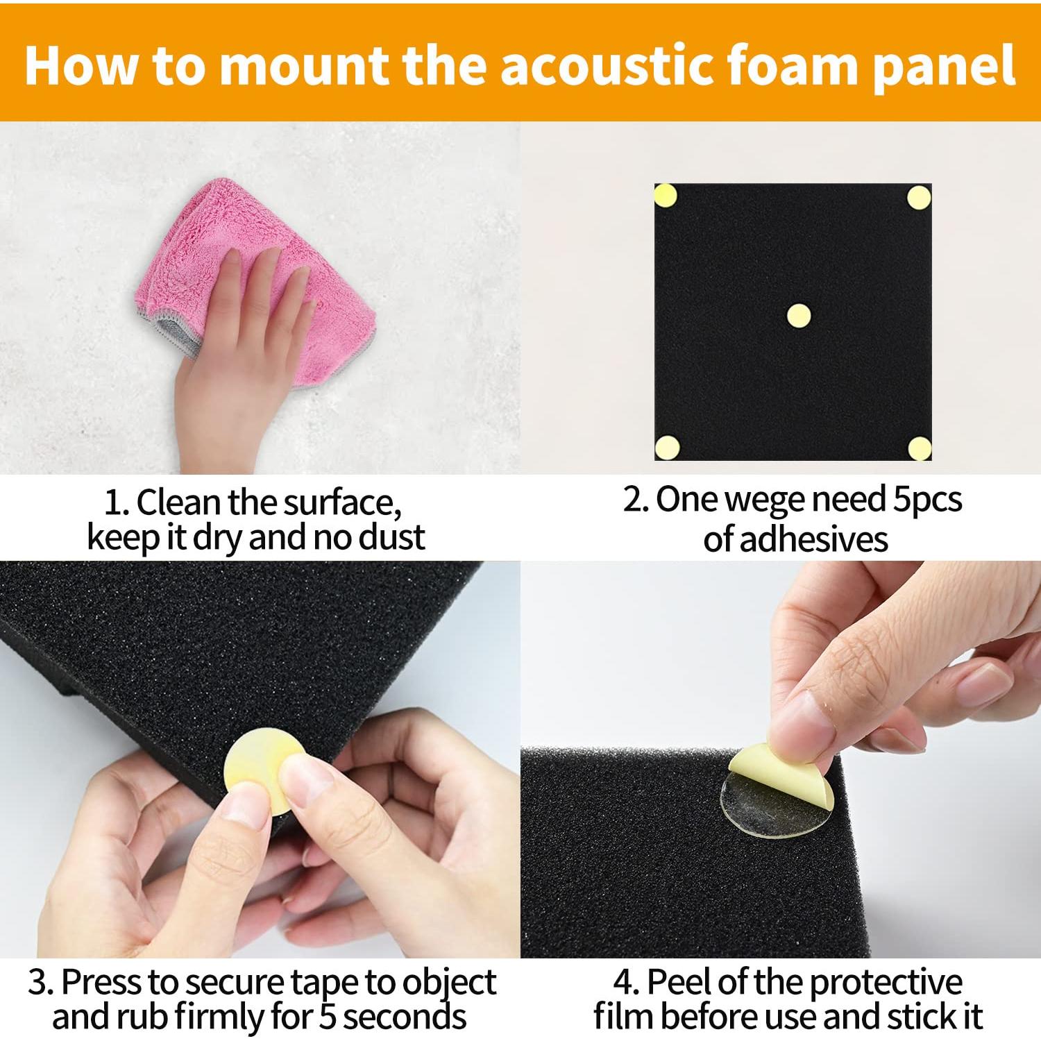 Puntos Adhesivos Doble Cara Focusound 300 Unidades 25mm Amarillos
