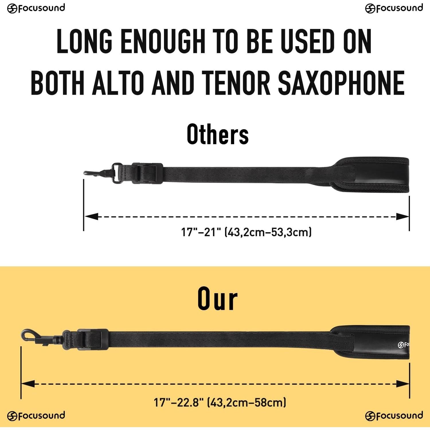 Correa de Cuello Acolchada Focusound para Saxofón Alto y Tenor