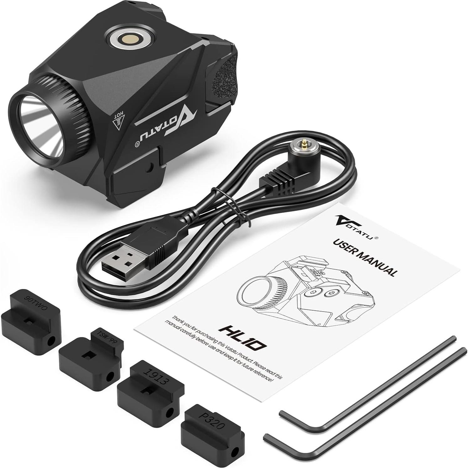 Luz de Arma VOTATU HL10 800 Lúmenes LED Recargable