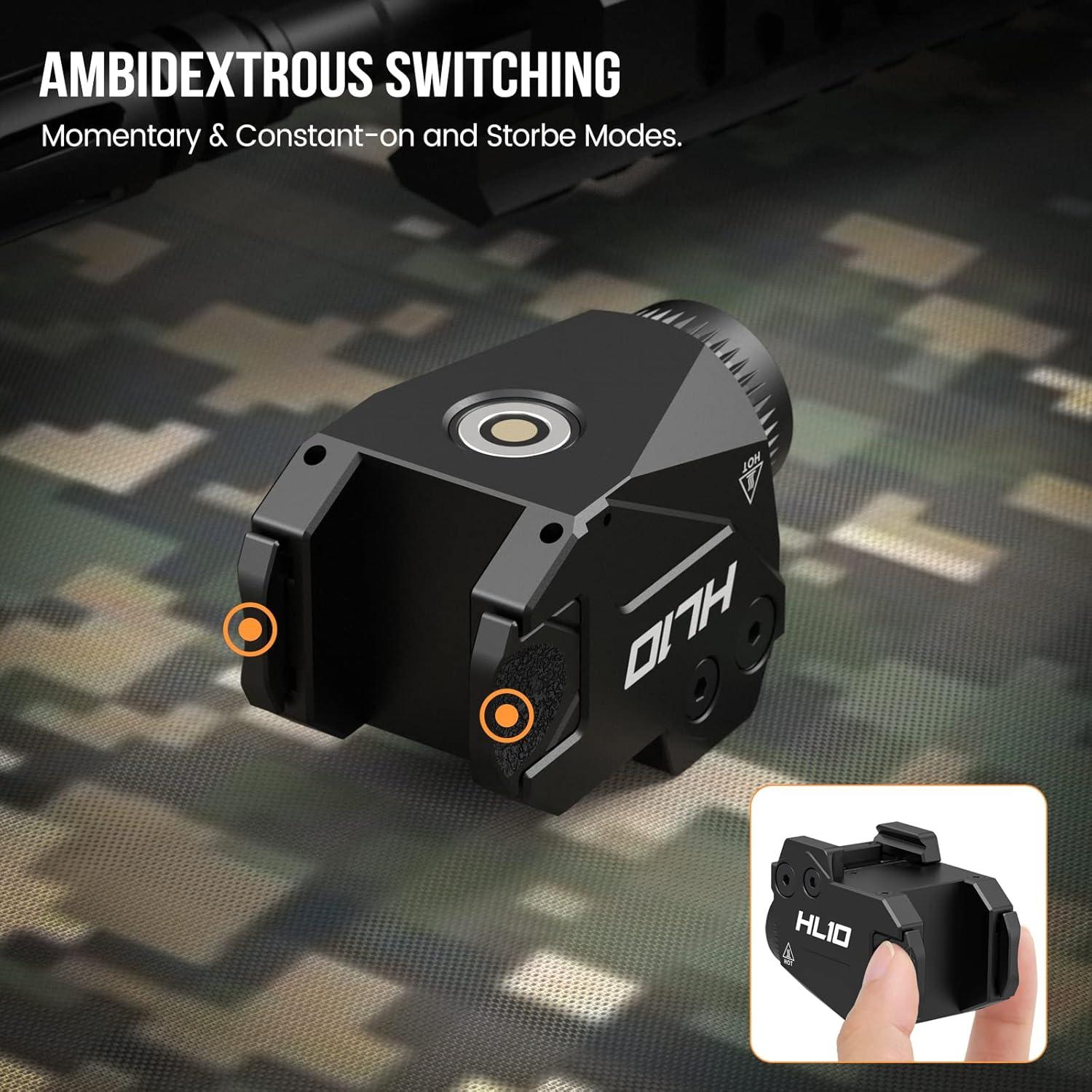 Luz de Arma VOTATU HL10 800 Lúmenes LED Recargable